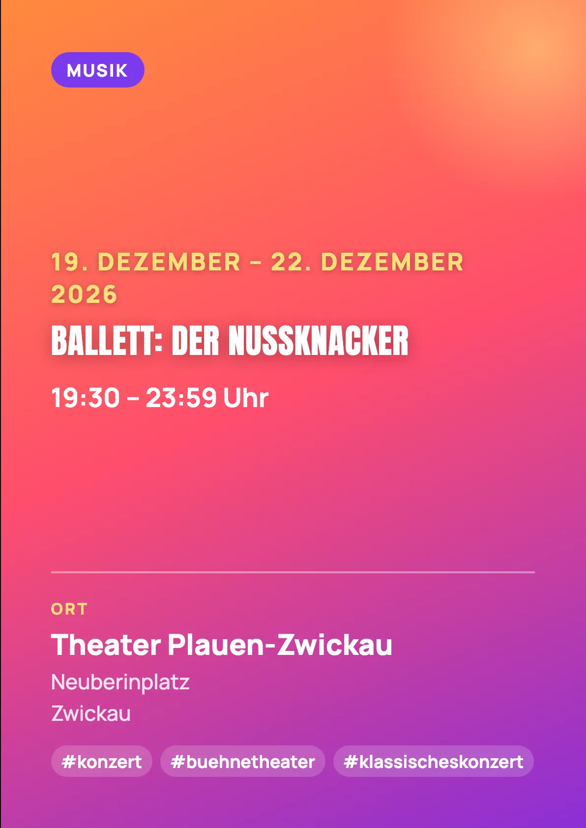 Veranstaltungsflyer