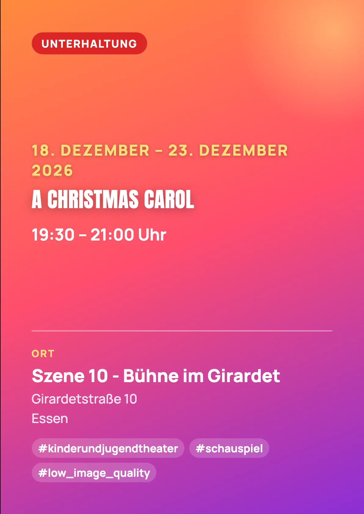 Veranstaltungsflyer