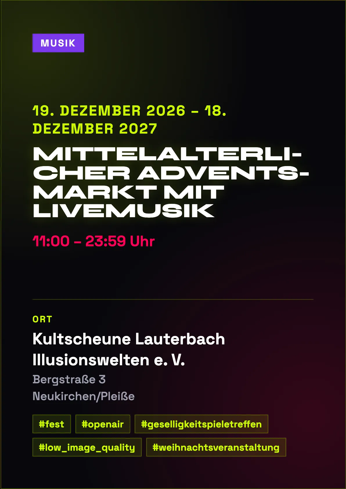 Veranstaltungsflyer