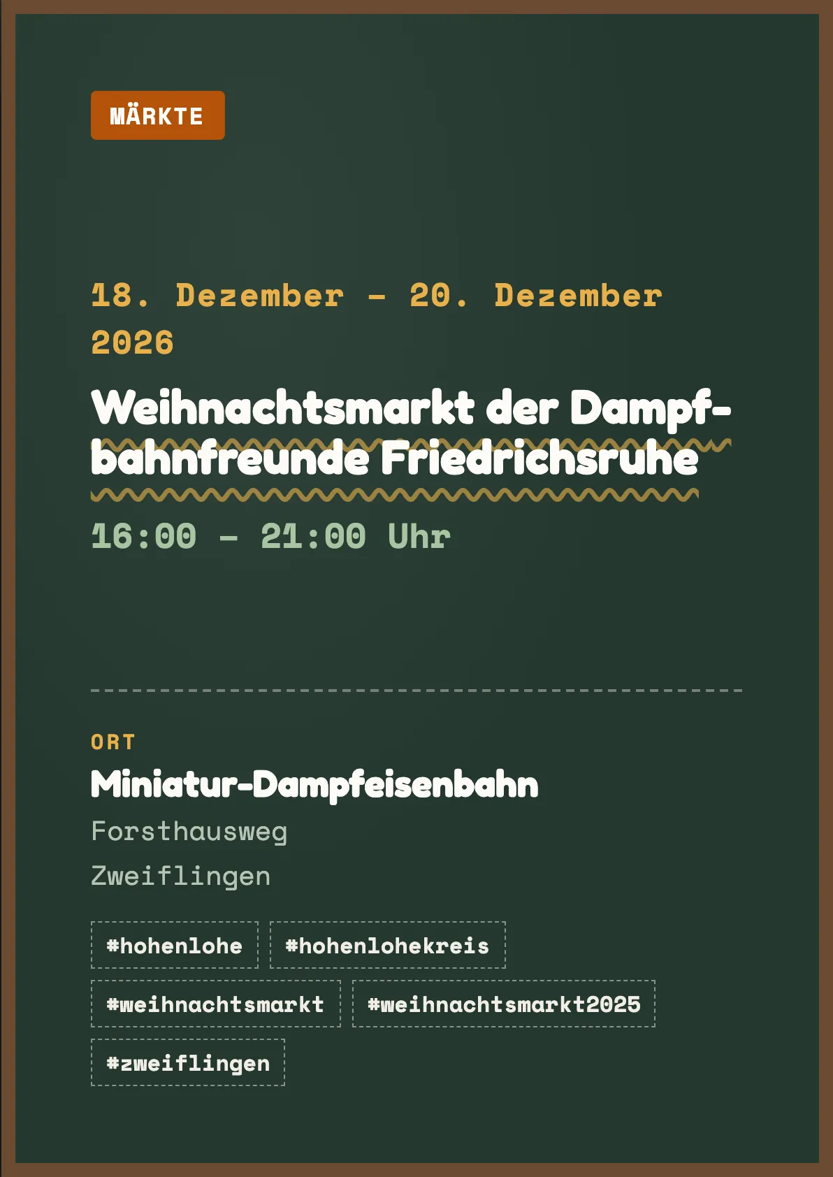 Veranstaltungsflyer