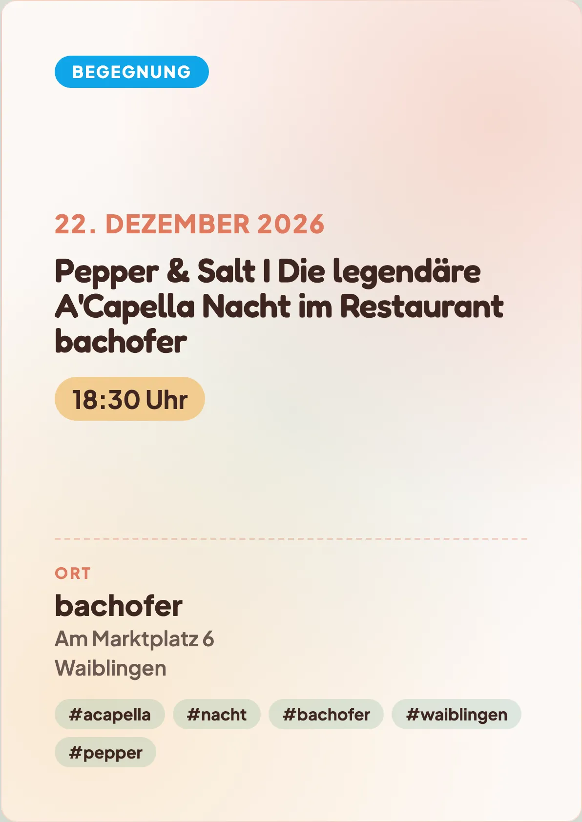 Veranstaltungsflyer