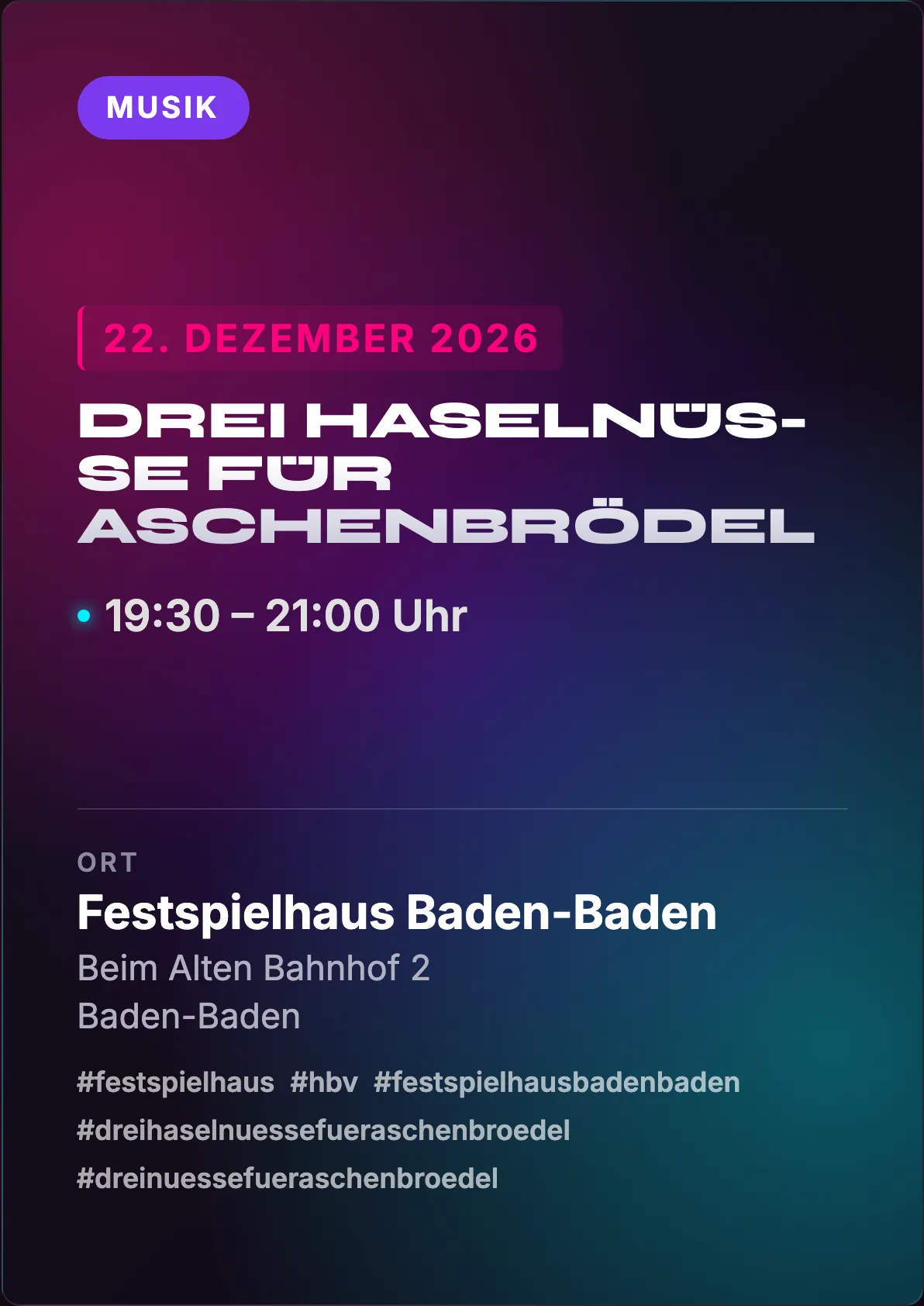 Veranstaltungsflyer