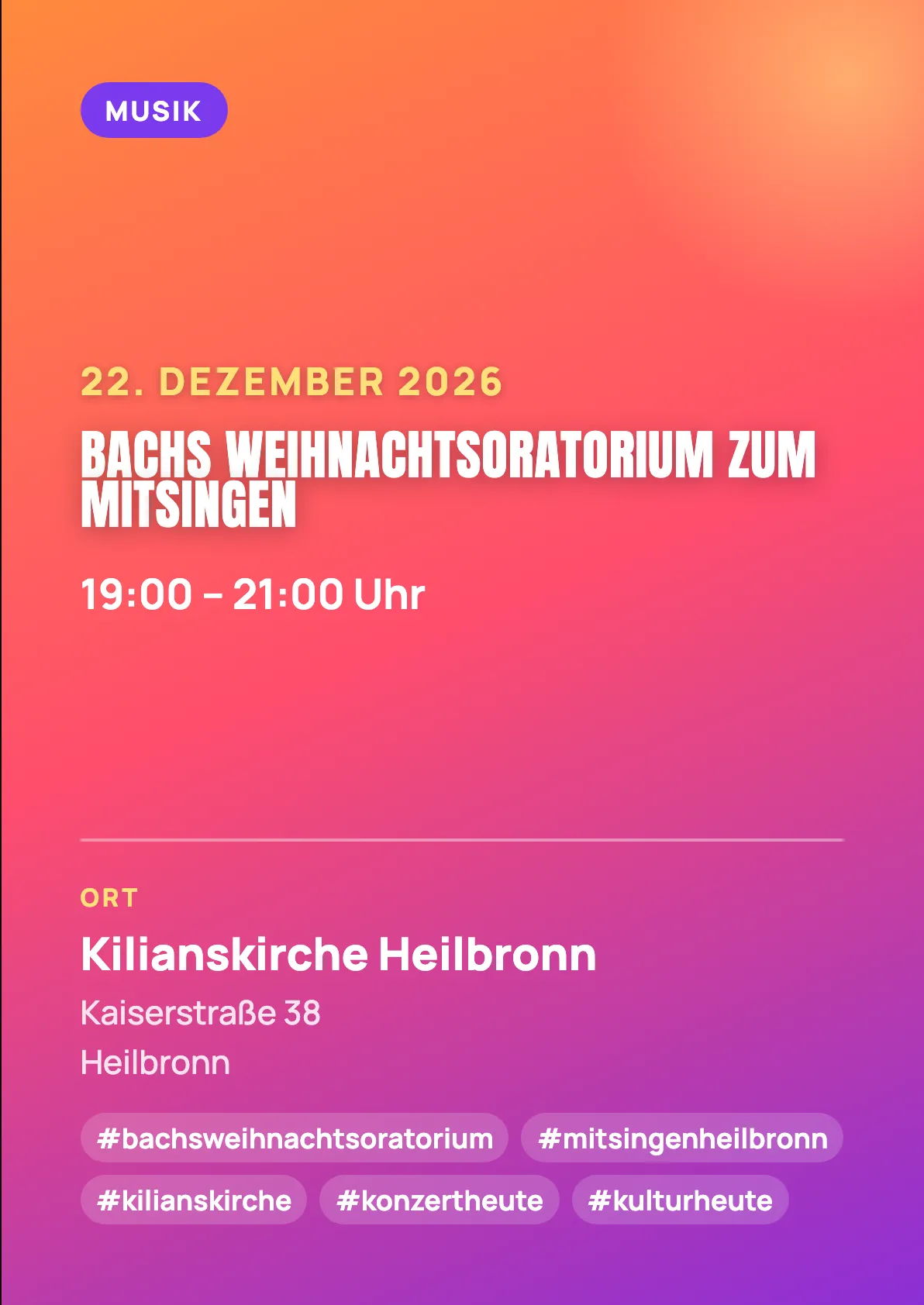 Veranstaltungsflyer