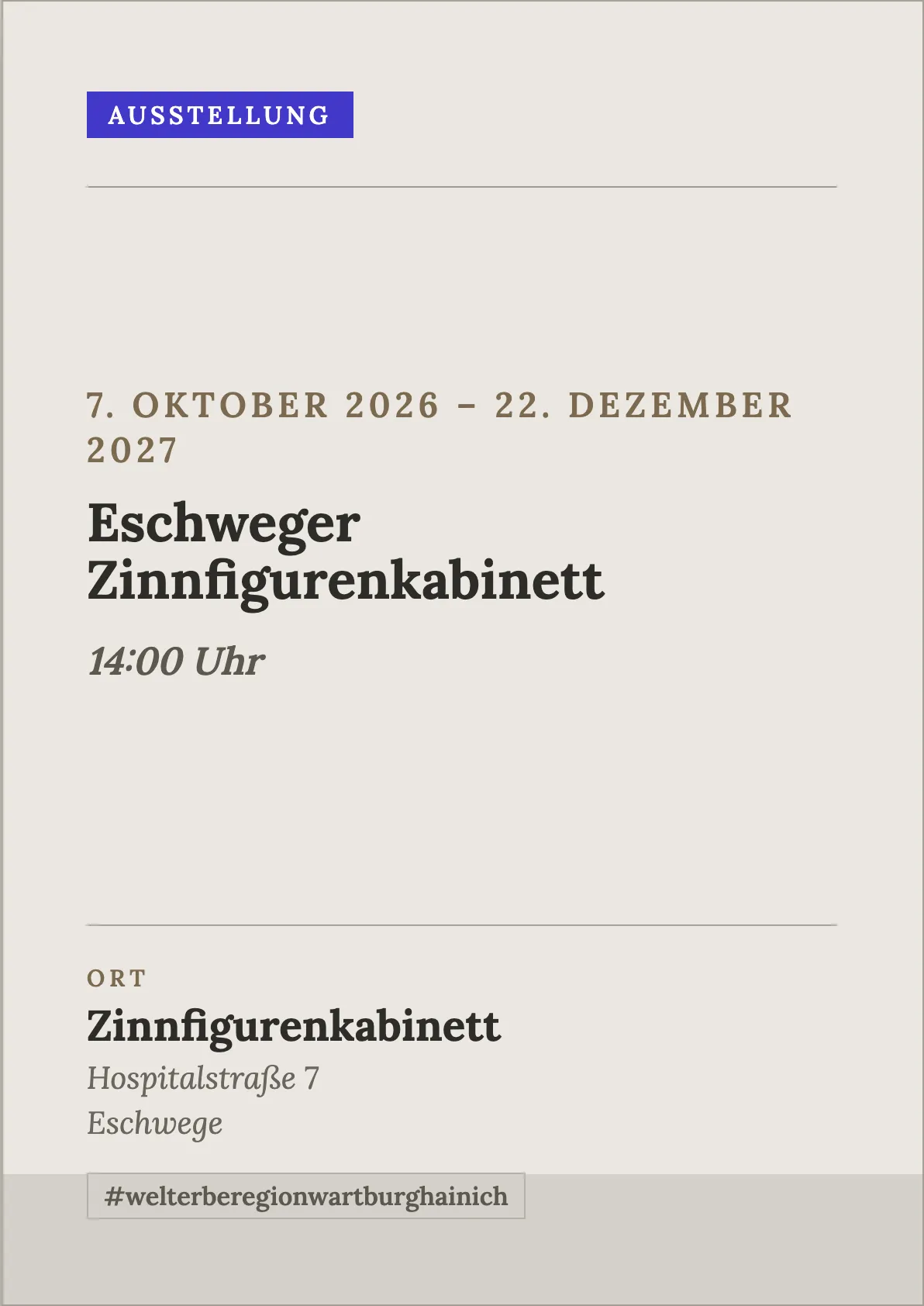 Veranstaltungsflyer