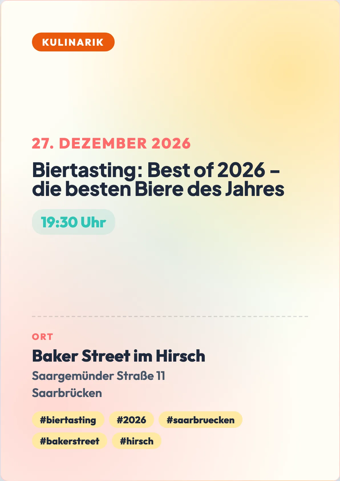 Veranstaltungsflyer