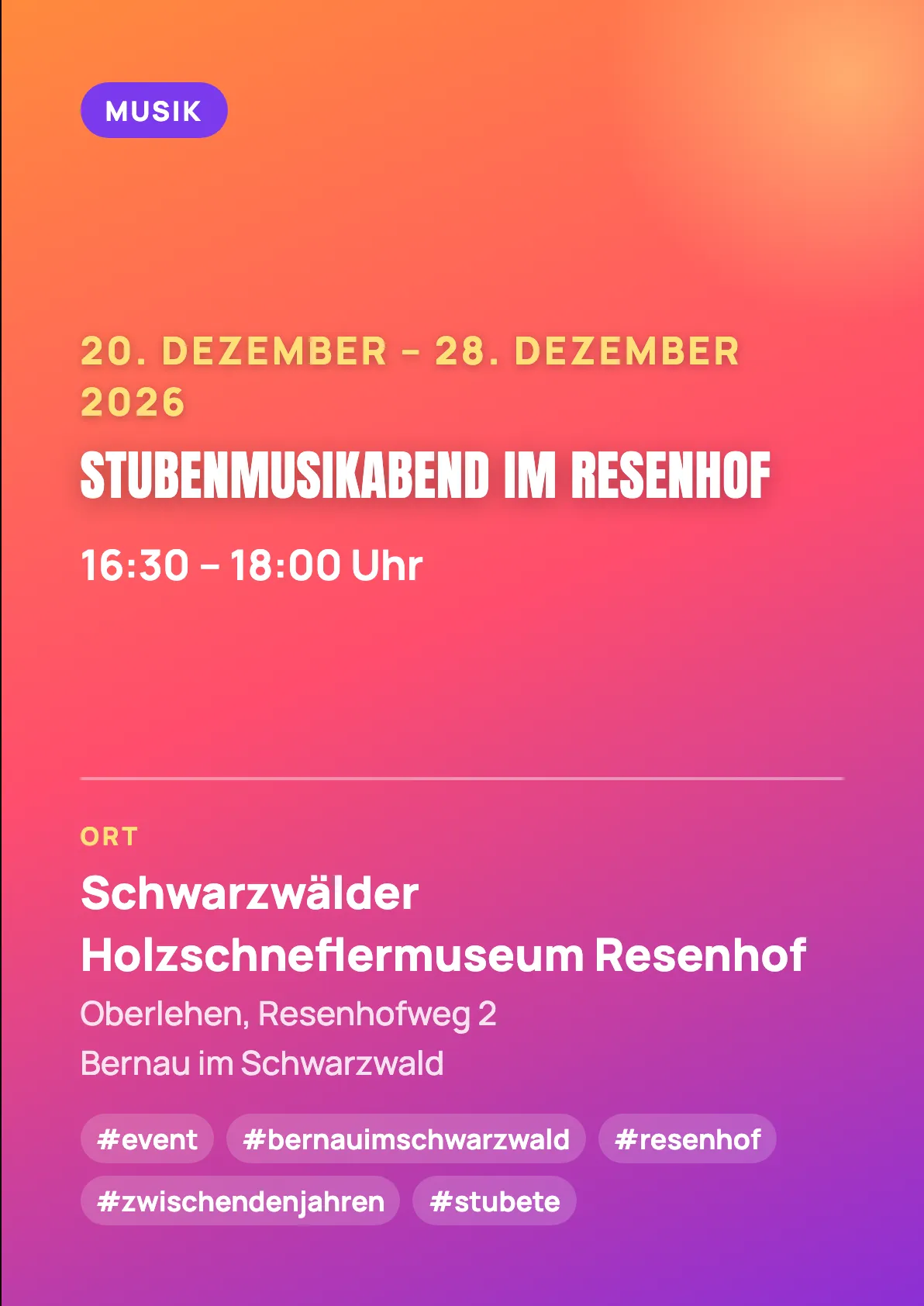Veranstaltungsflyer