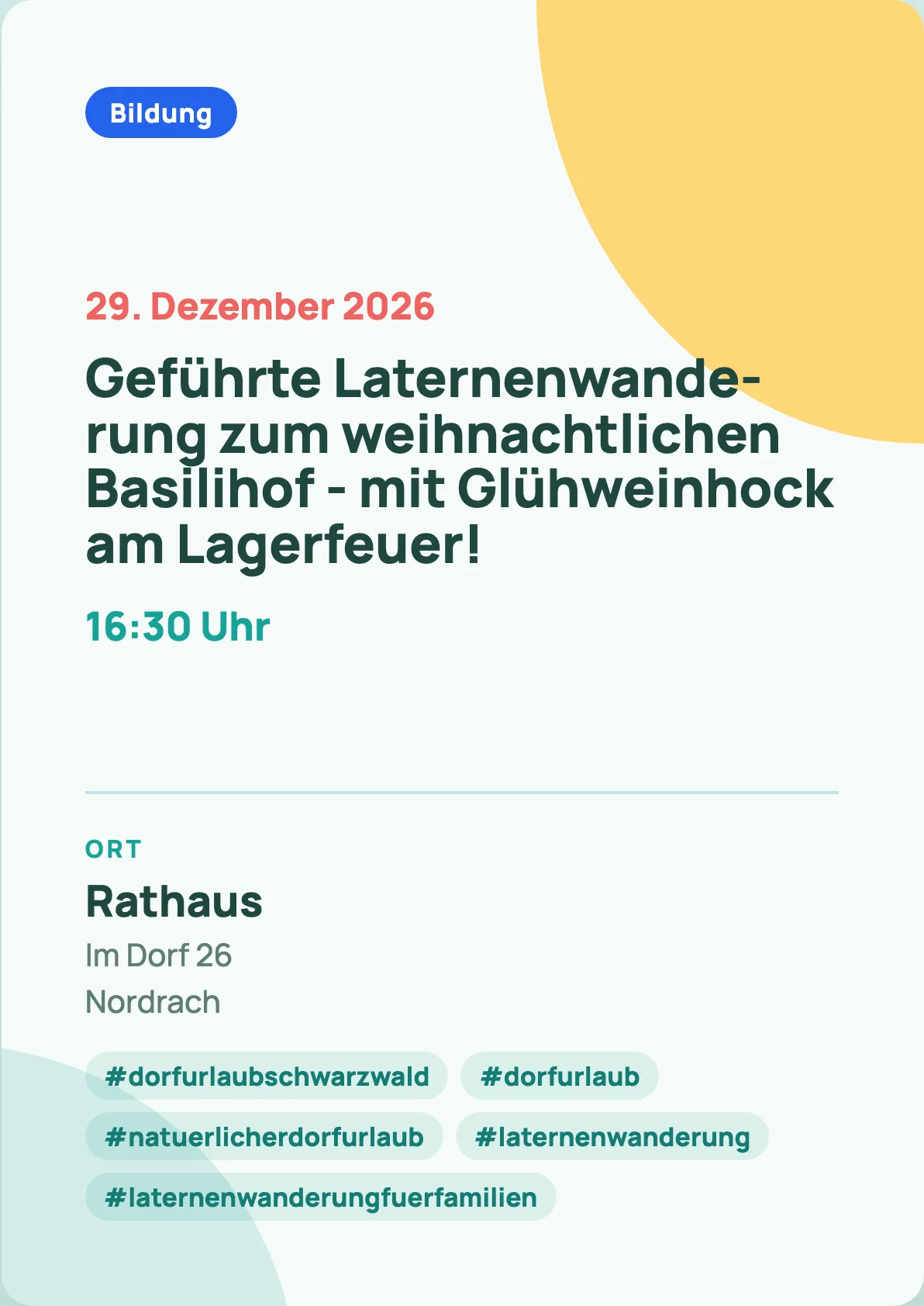 Veranstaltungsflyer
