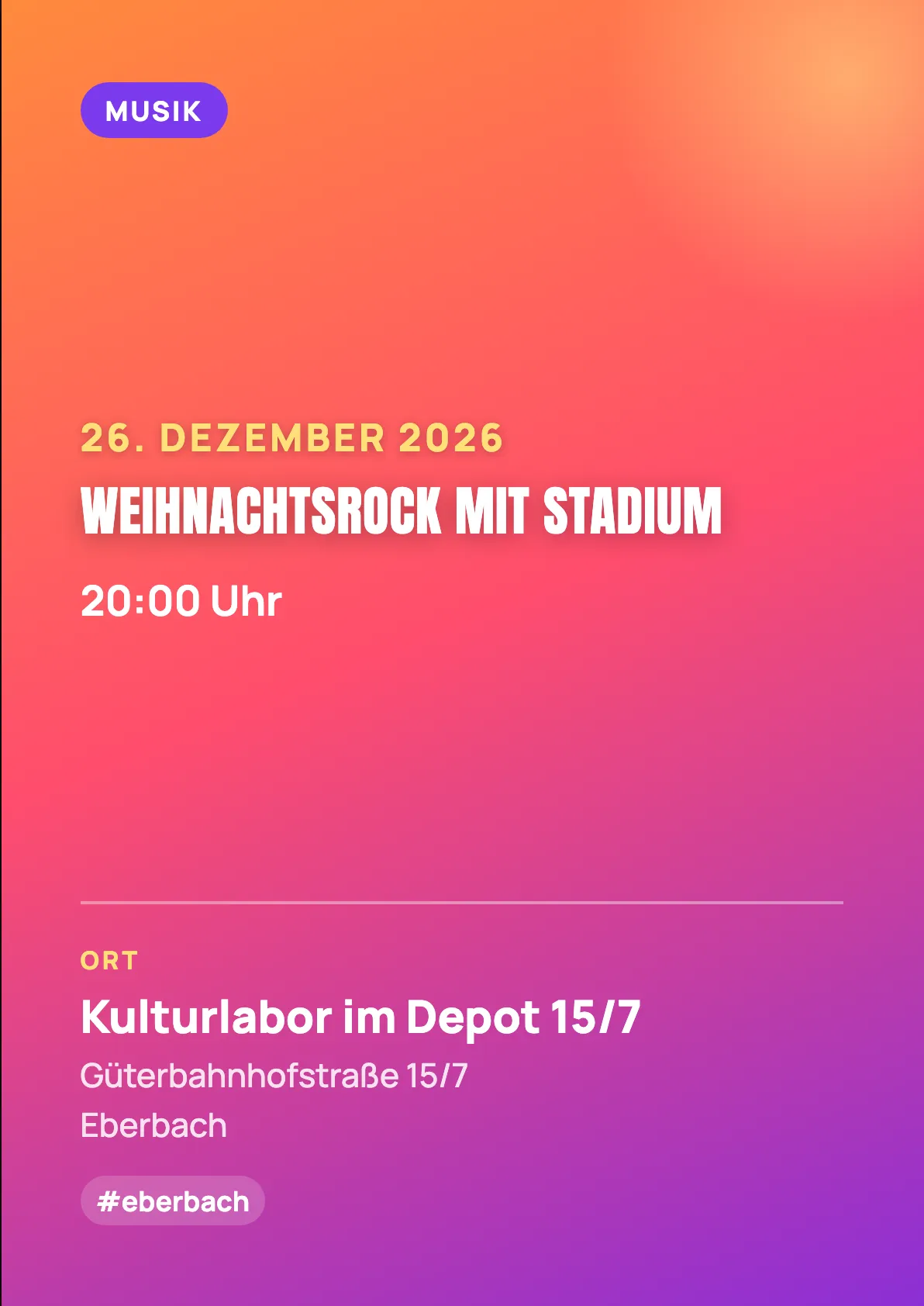 Veranstaltungsflyer