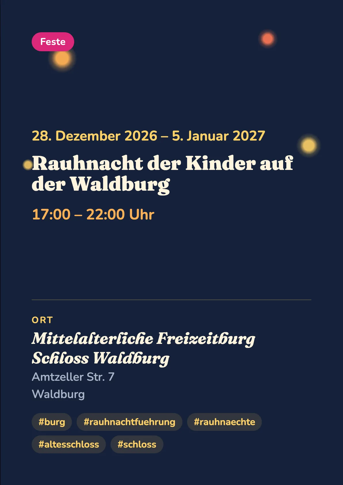 Veranstaltungsflyer
