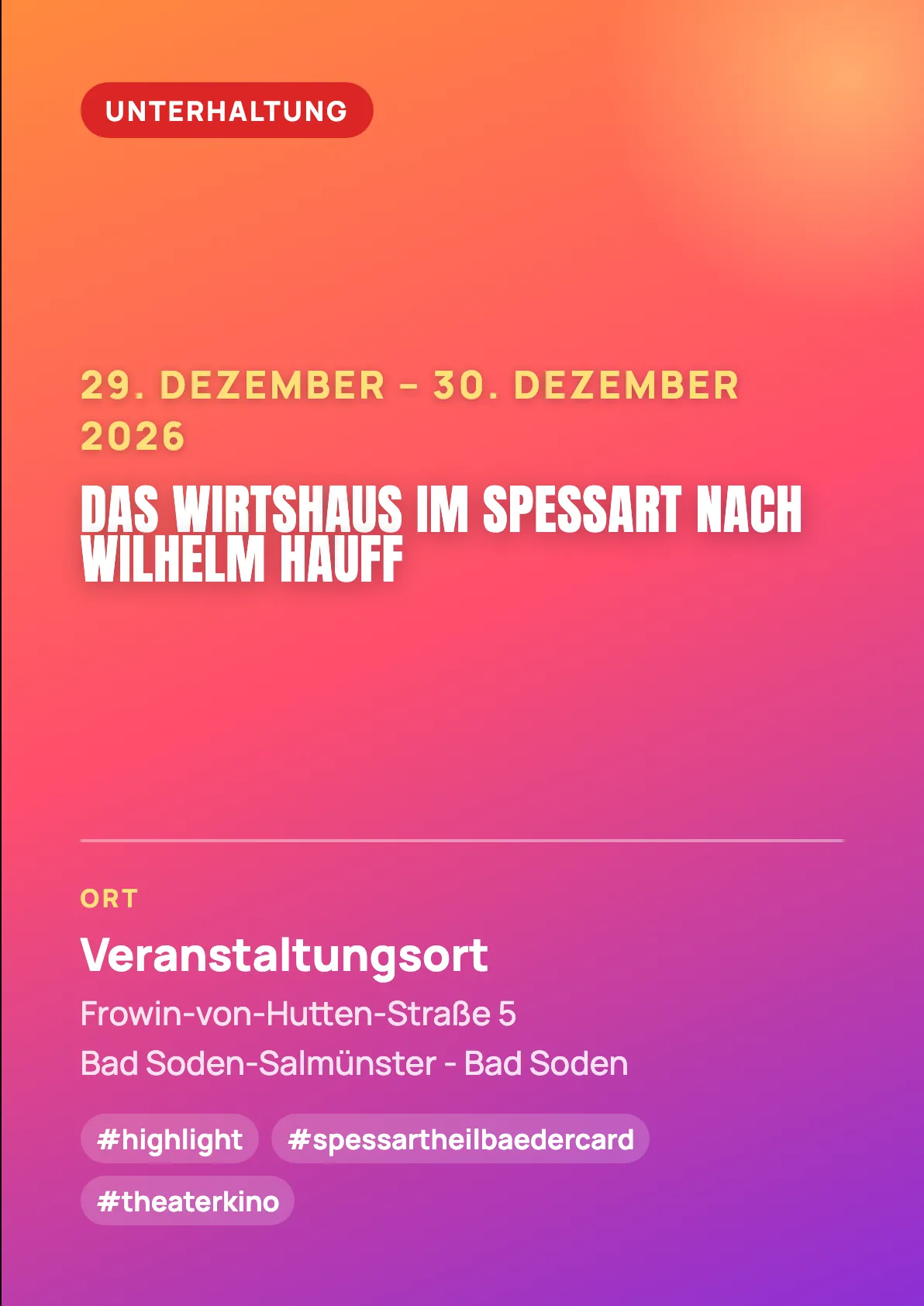Veranstaltungsflyer