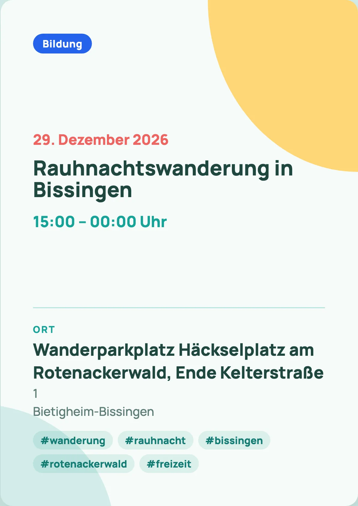 Veranstaltungsflyer
