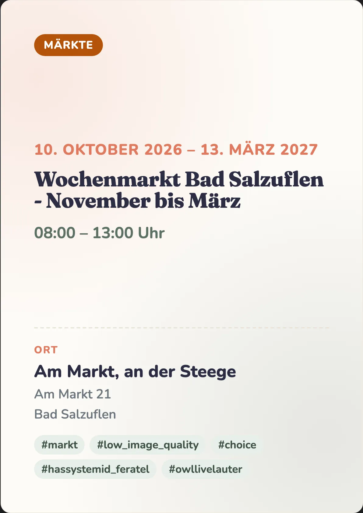 Veranstaltungsflyer