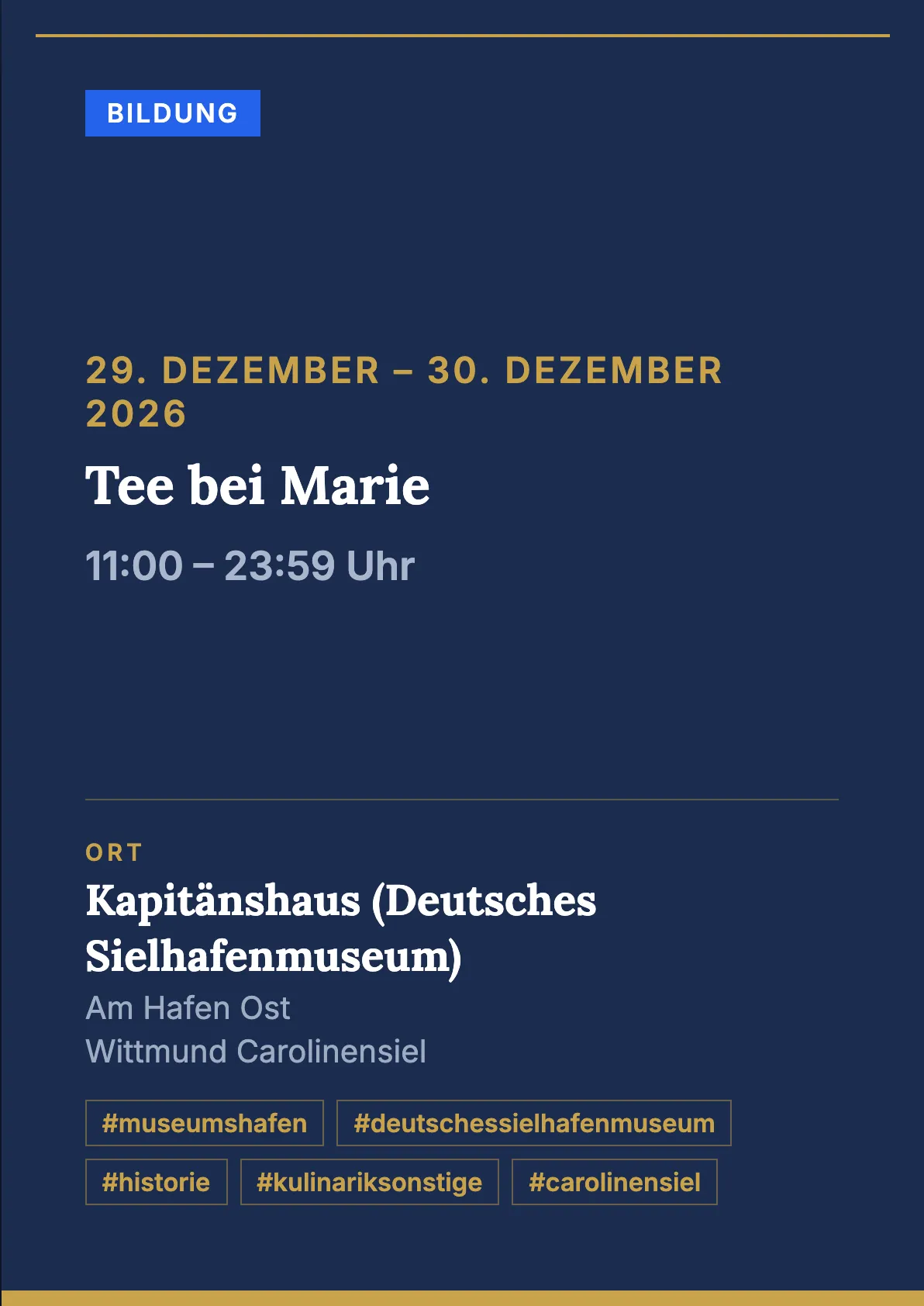 Veranstaltungsflyer