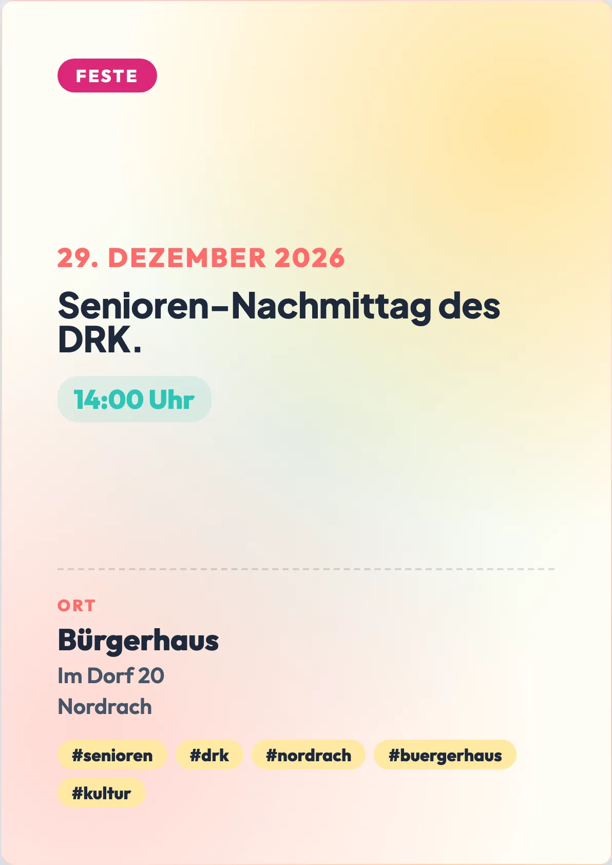 Veranstaltungsflyer
