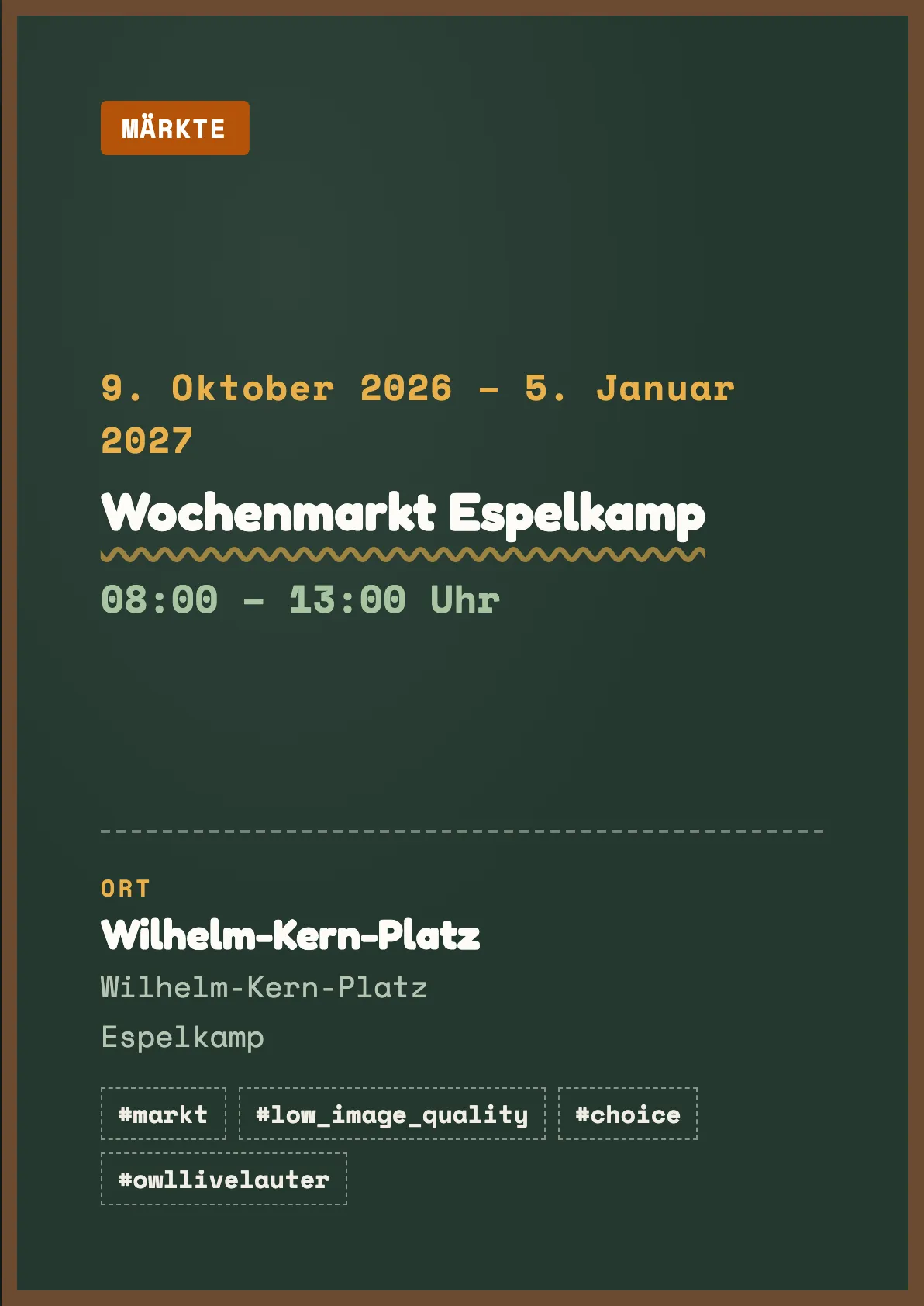 Veranstaltungsflyer