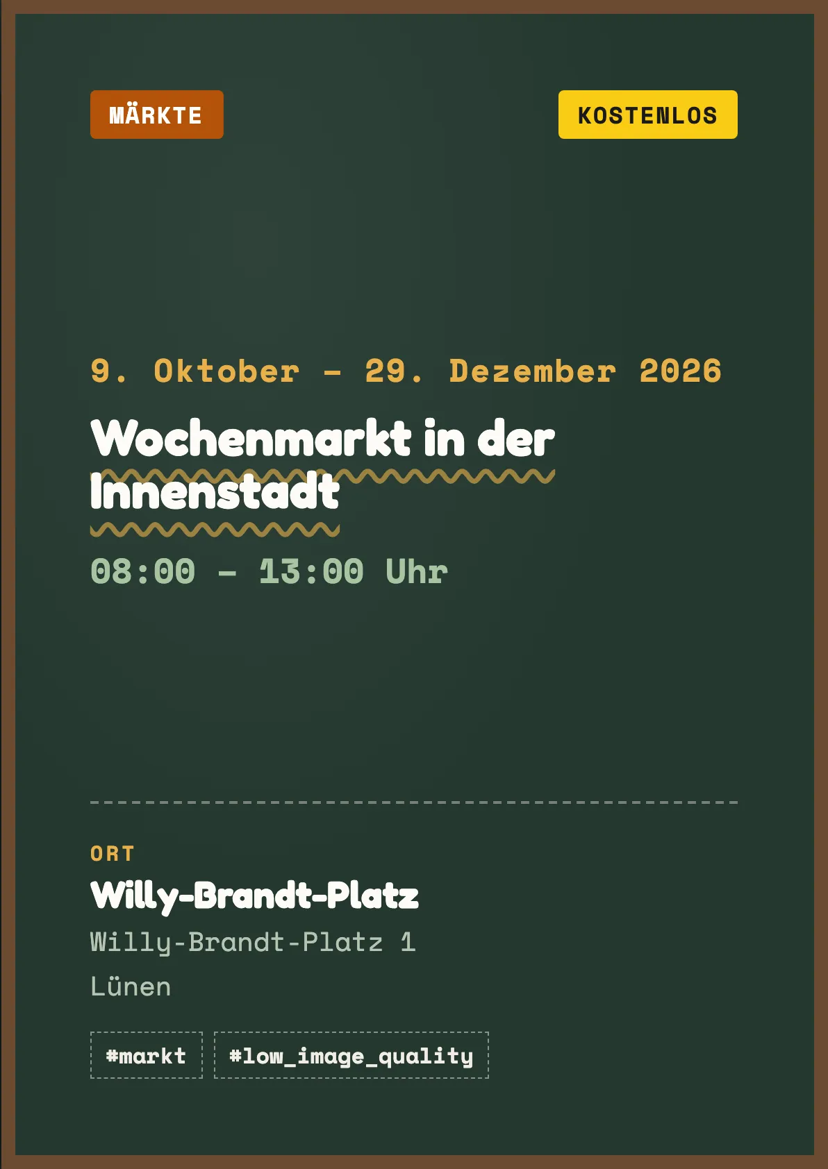 Veranstaltungsflyer