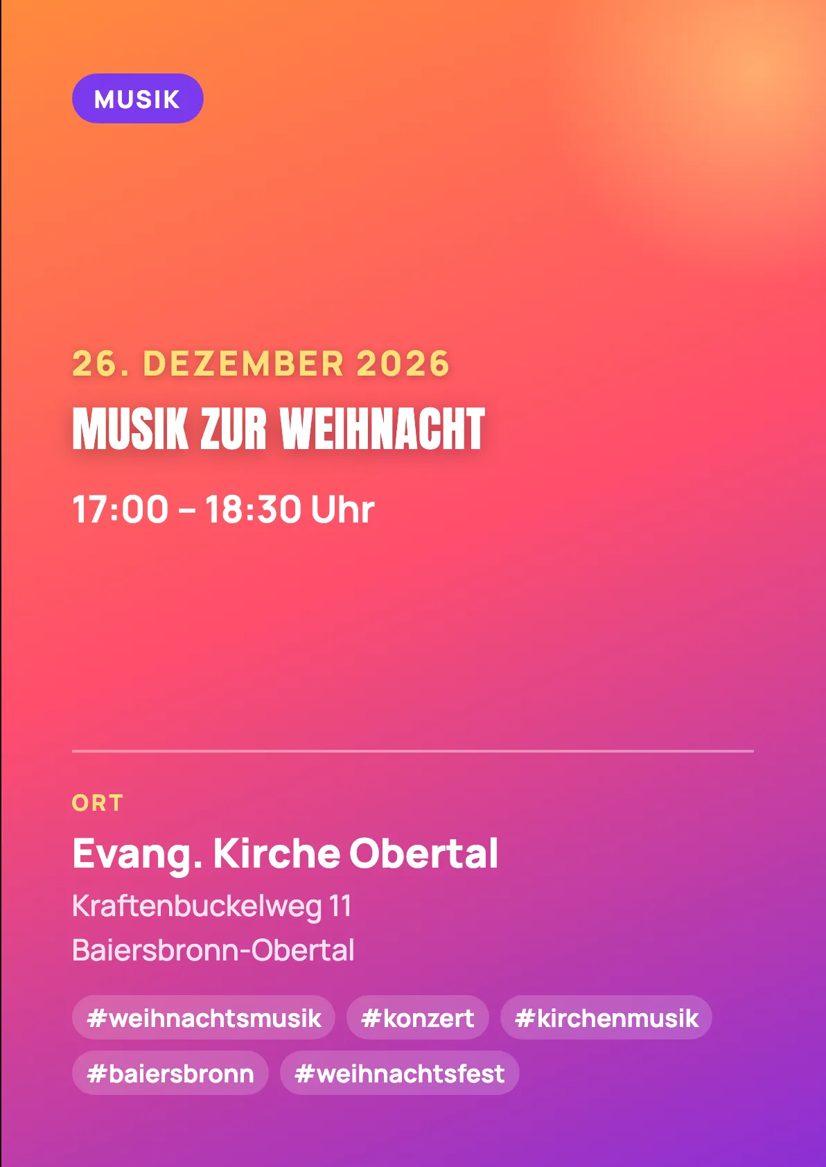 Veranstaltungsflyer