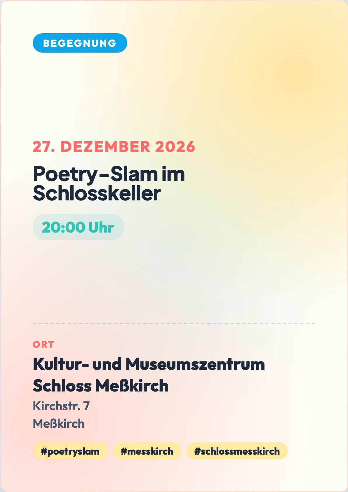 Veranstaltungsflyer