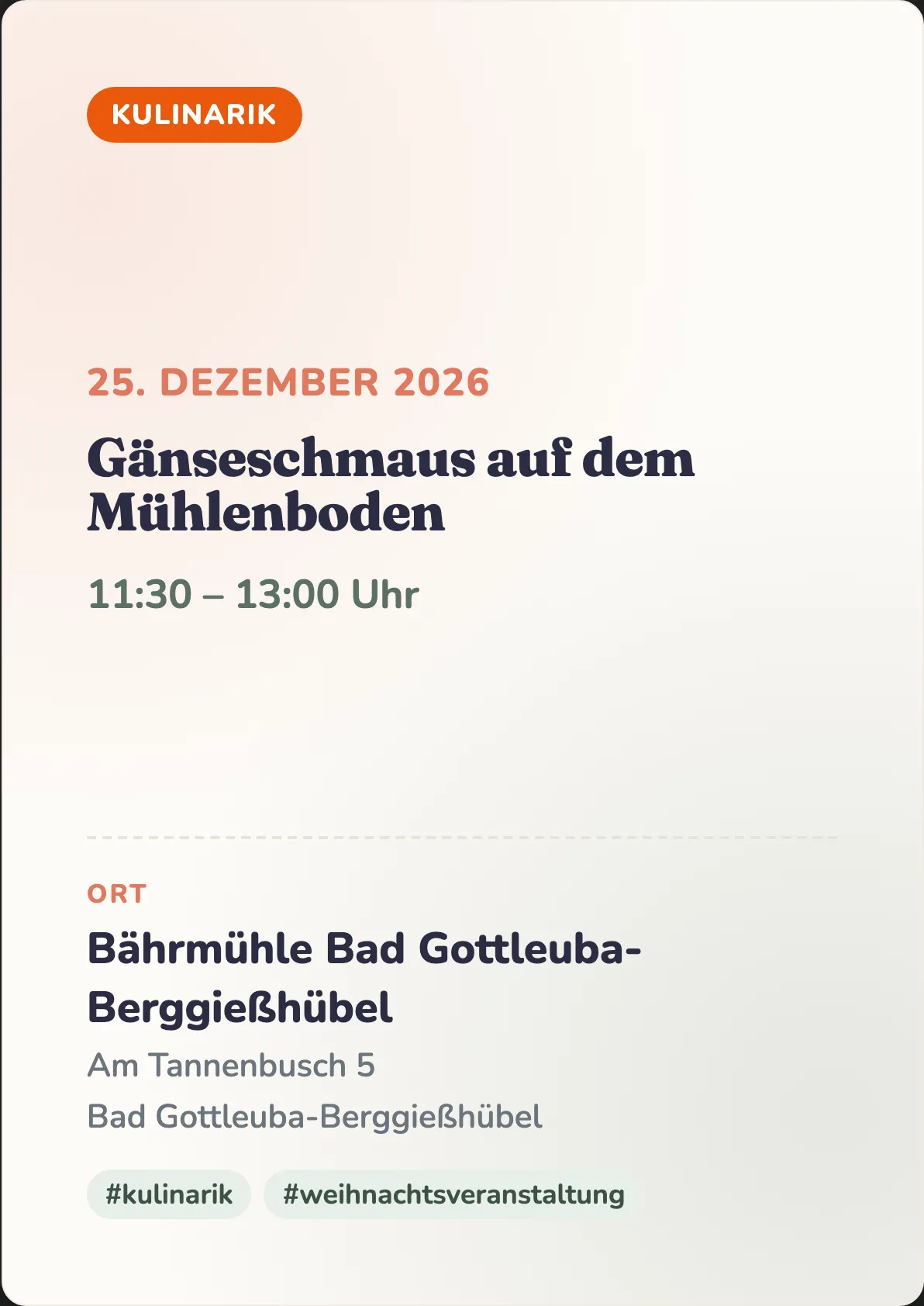 Veranstaltungsflyer