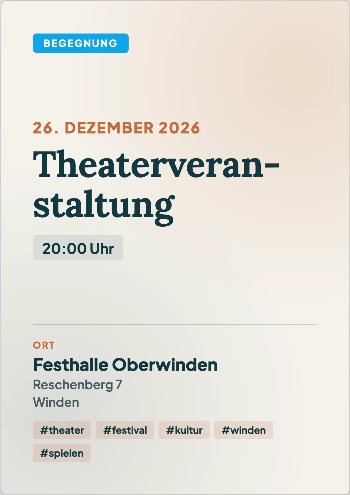 Veranstaltungsflyer