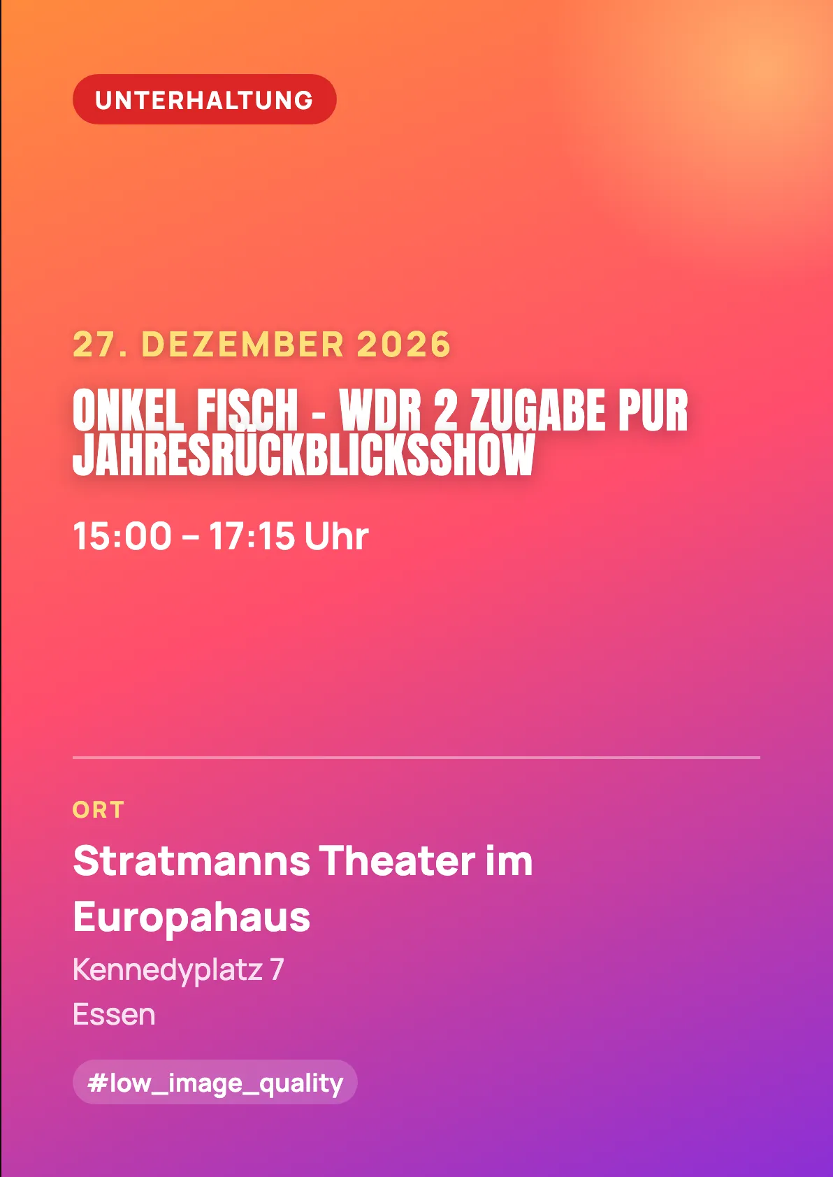 Veranstaltungsflyer