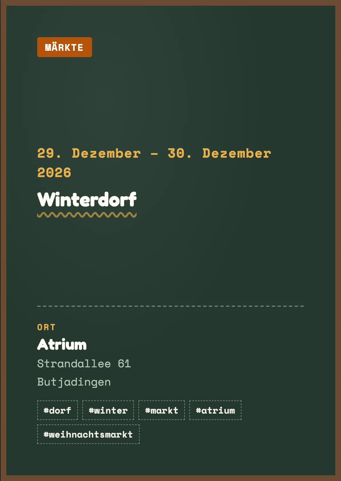 Veranstaltungsflyer