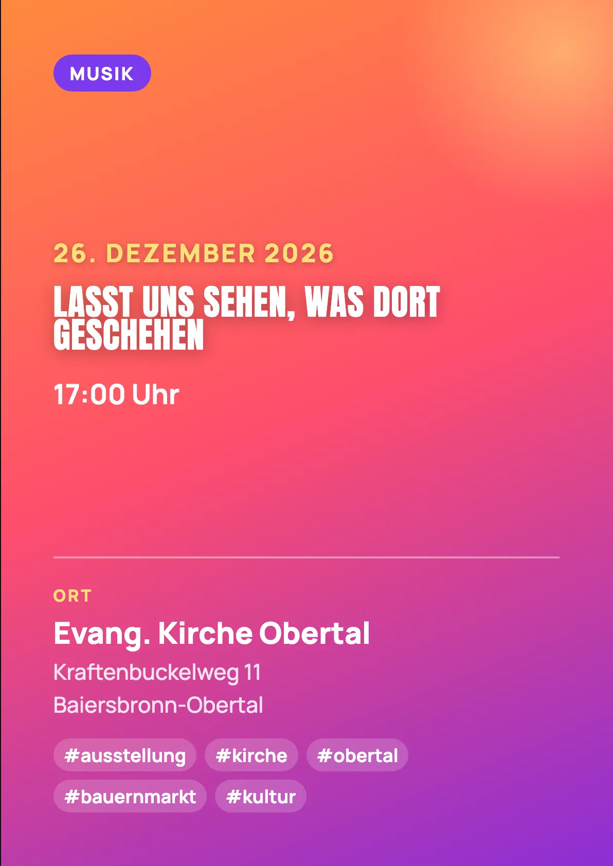 Veranstaltungsflyer