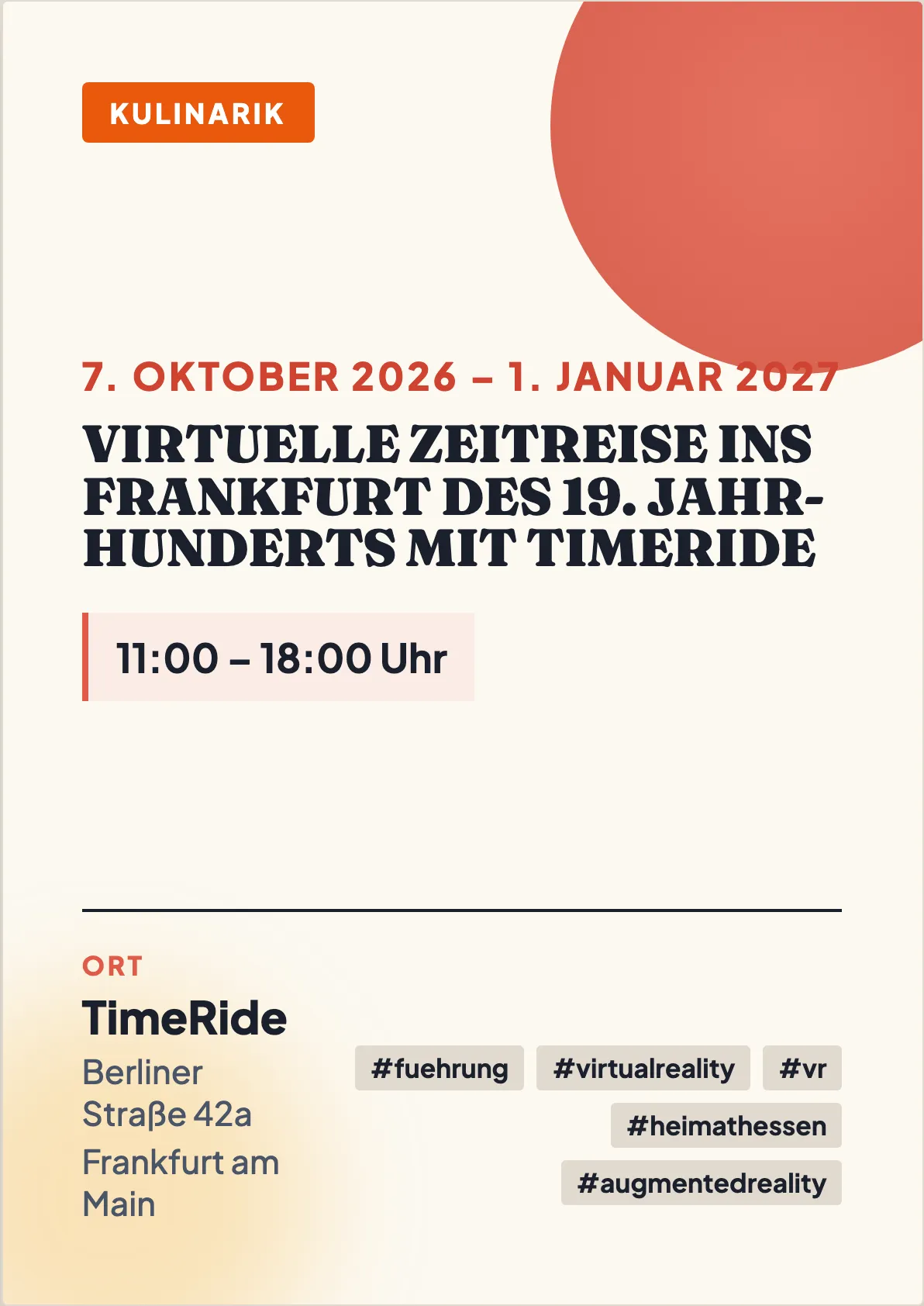 Veranstaltungsflyer