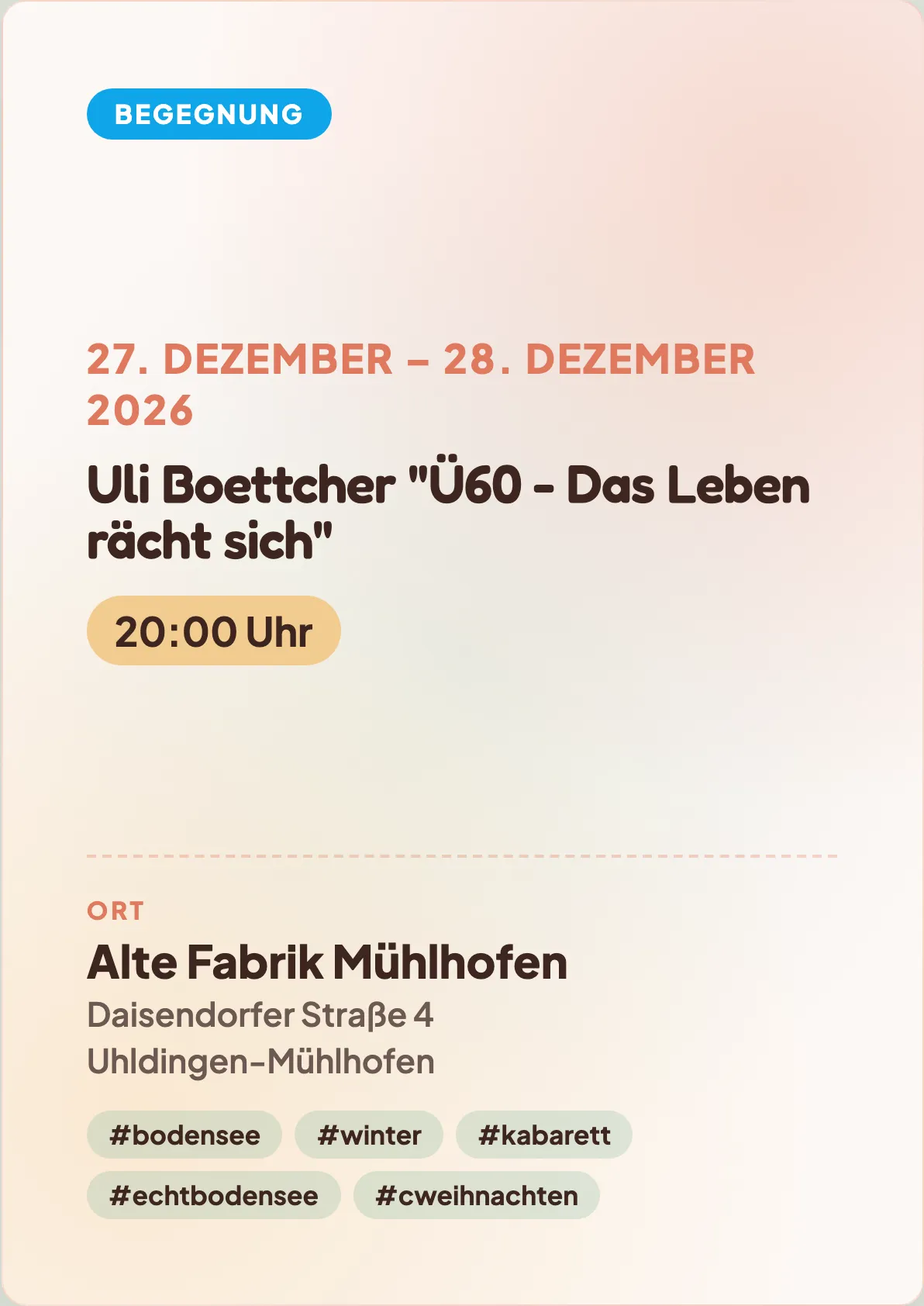Veranstaltungsflyer