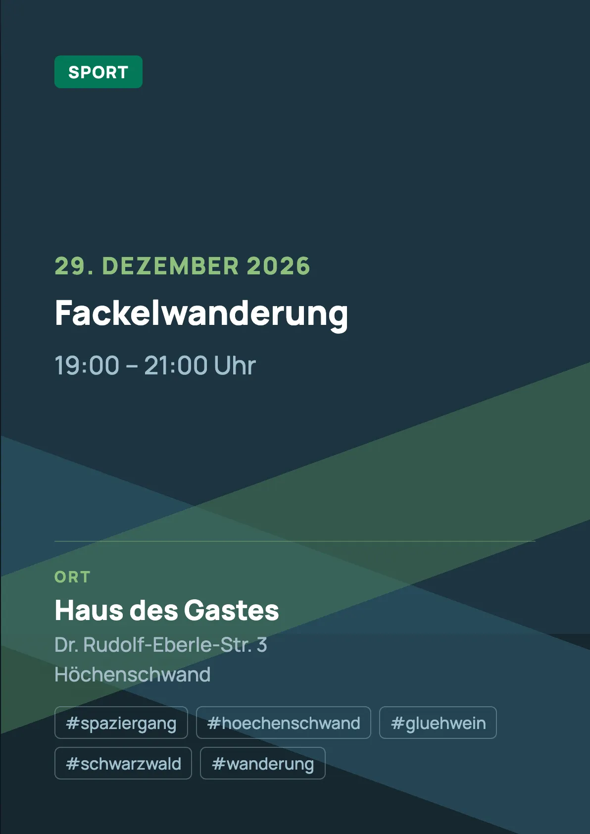 Veranstaltungsflyer