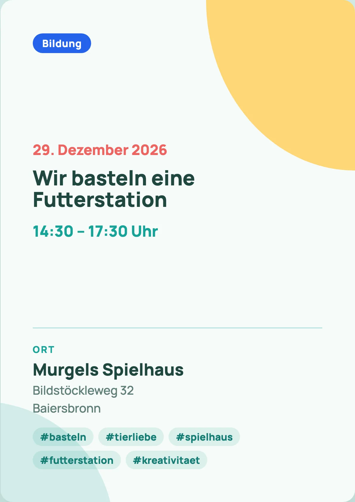 Veranstaltungsflyer