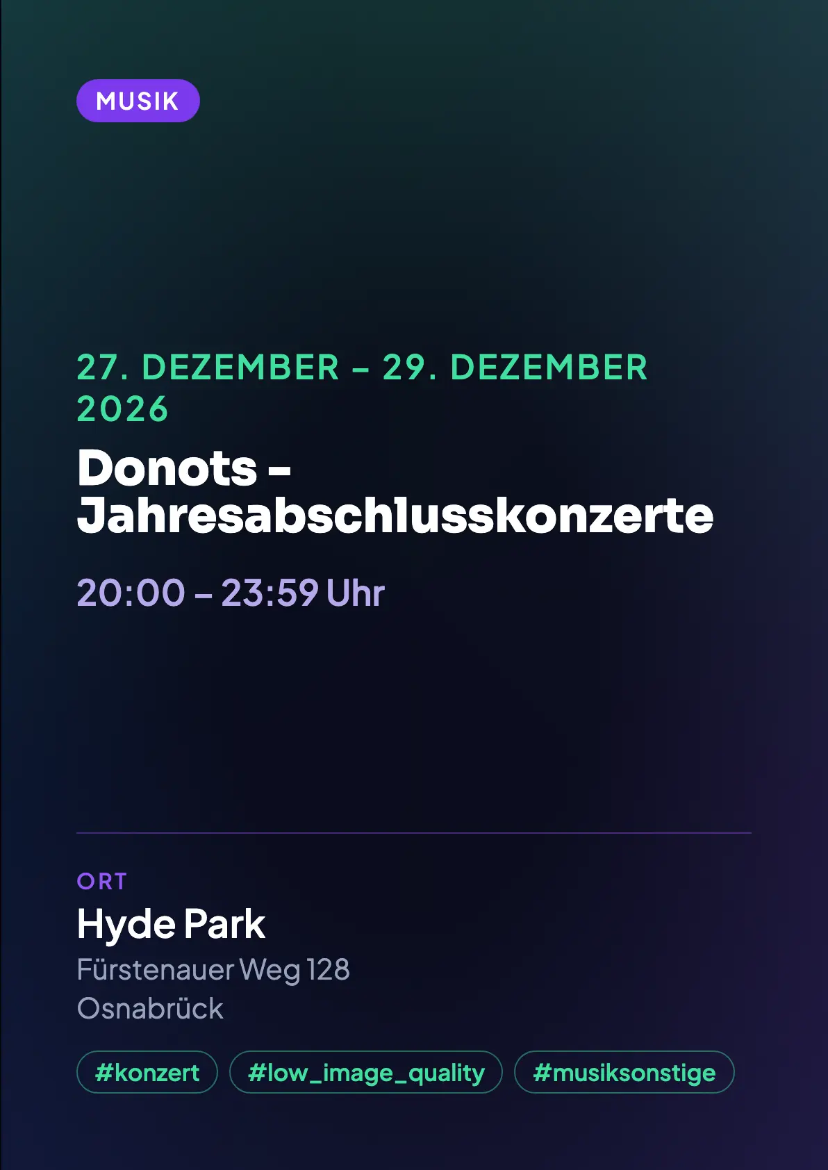 Veranstaltungsflyer