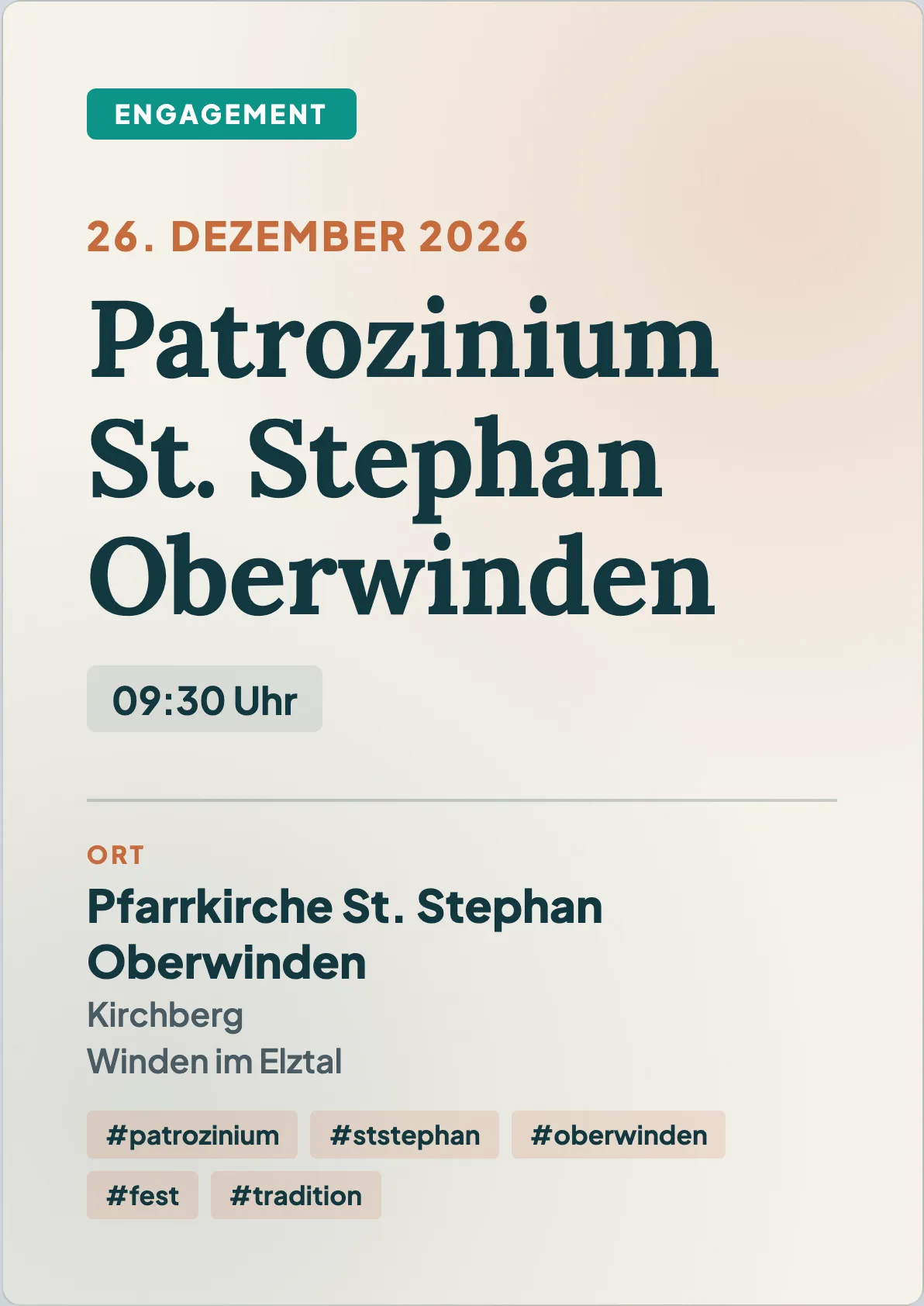 Veranstaltungsflyer
