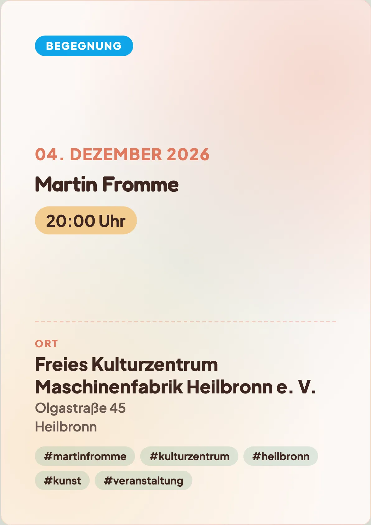 Veranstaltungsflyer
