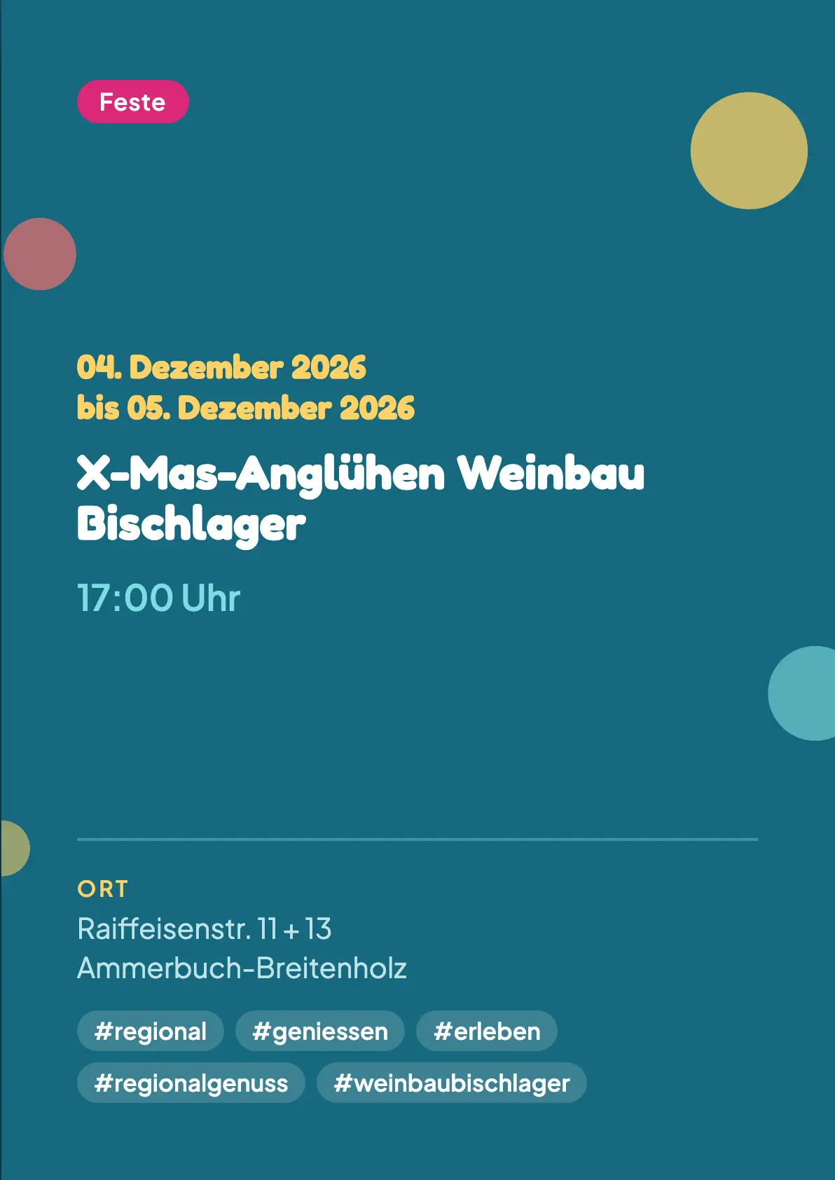 Veranstaltungsflyer