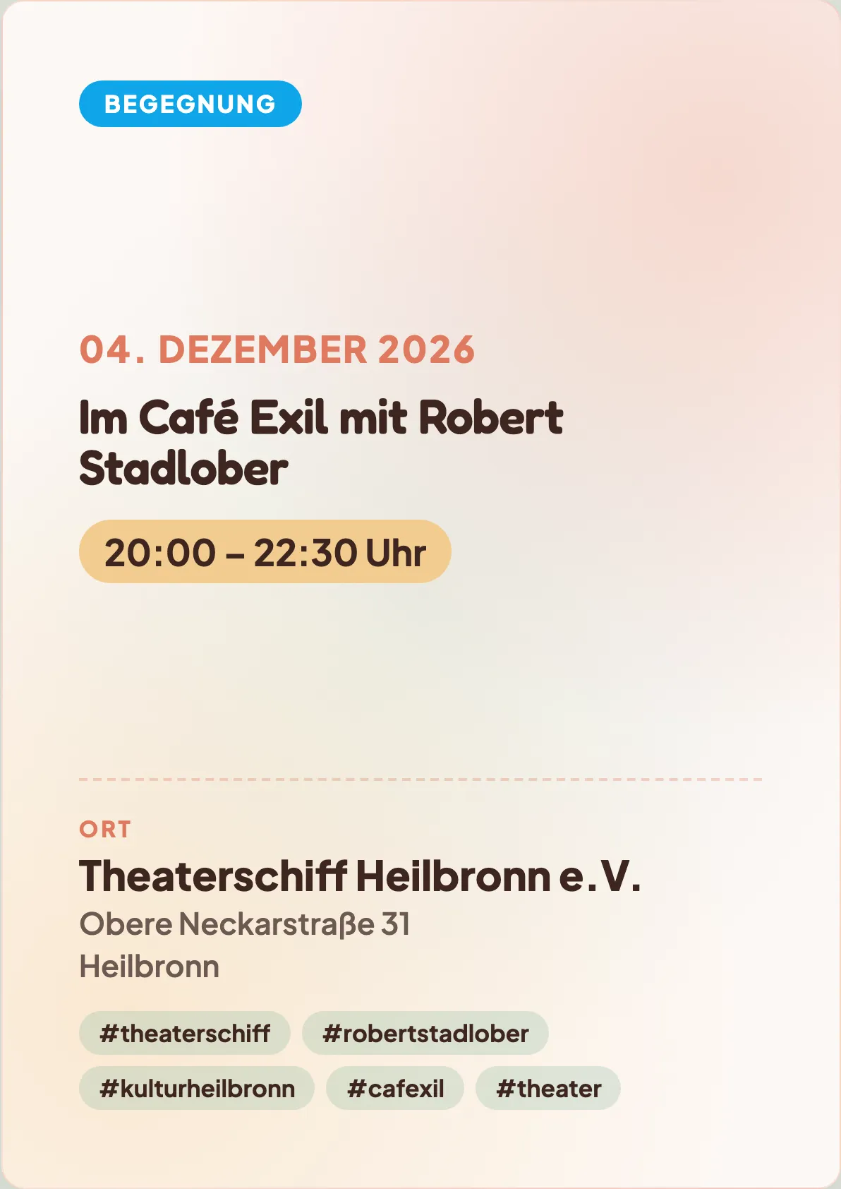 Veranstaltungsflyer