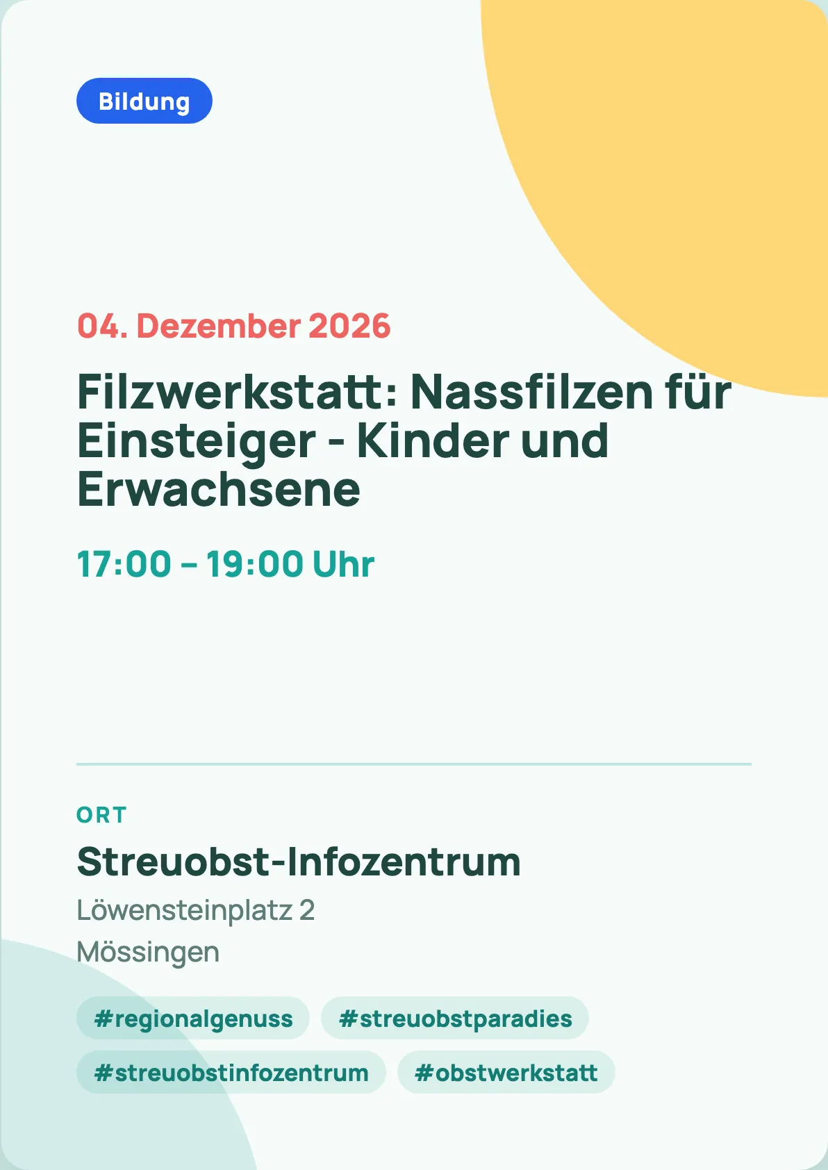 Veranstaltungsflyer