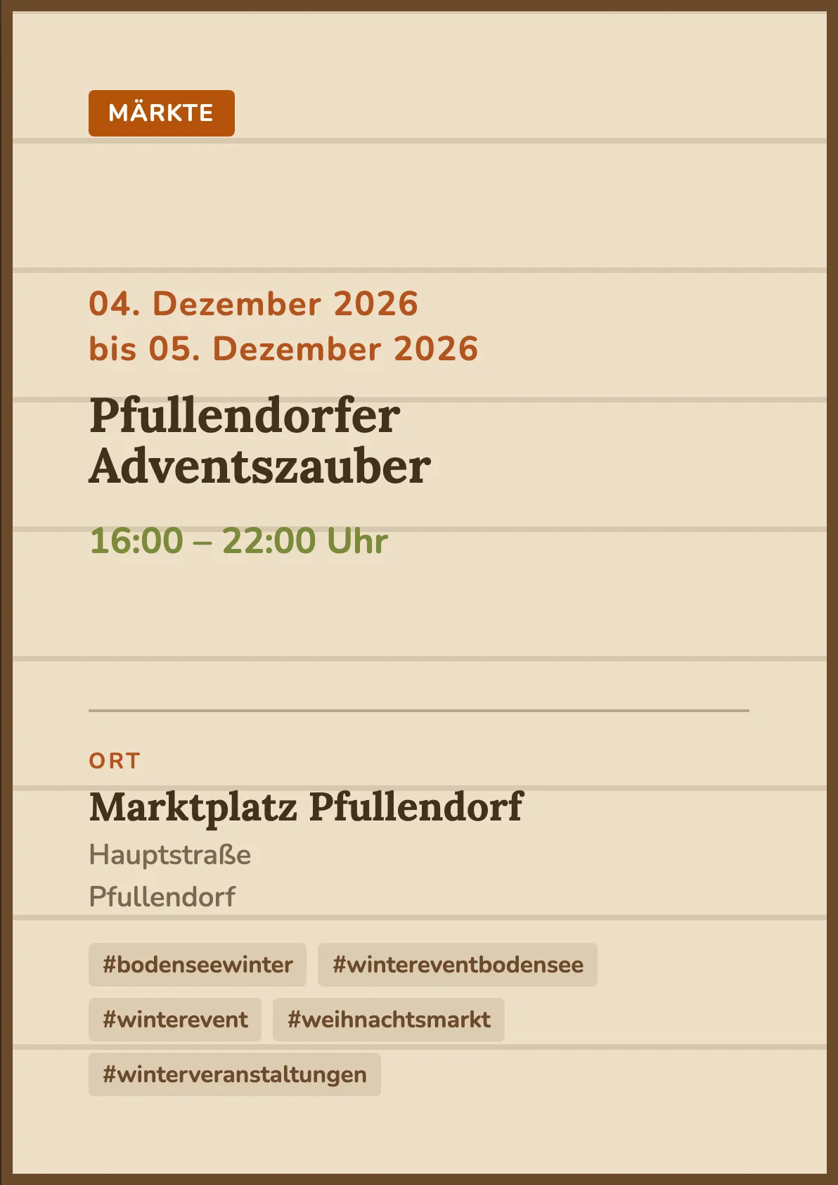 Veranstaltungsflyer