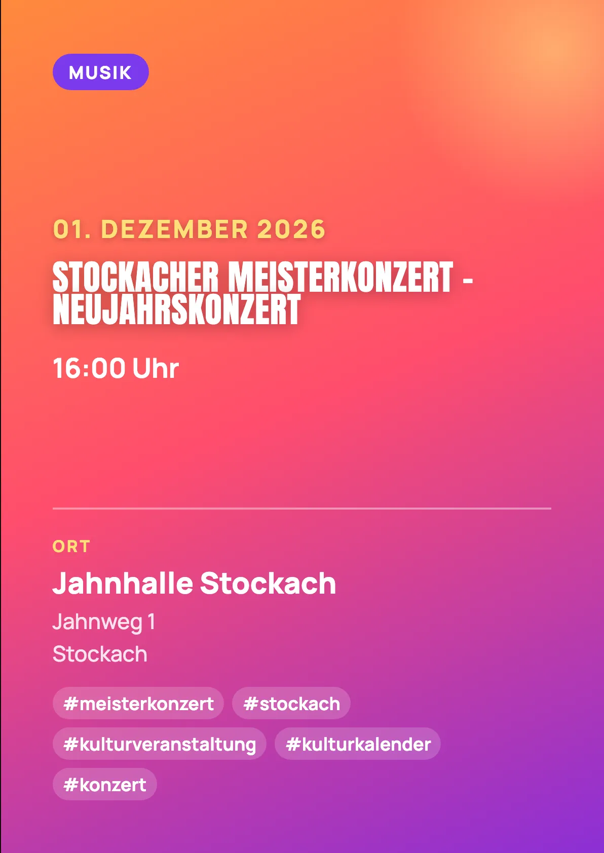 Veranstaltungsflyer