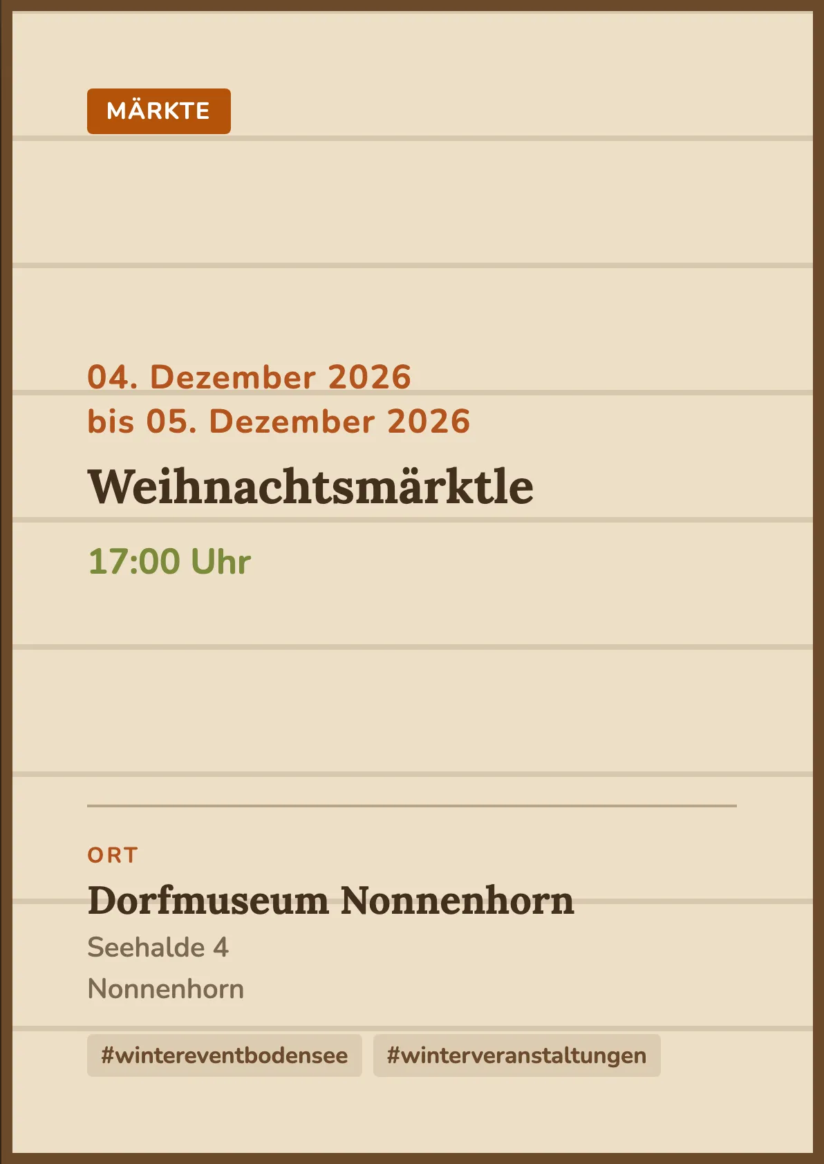 Veranstaltungsflyer