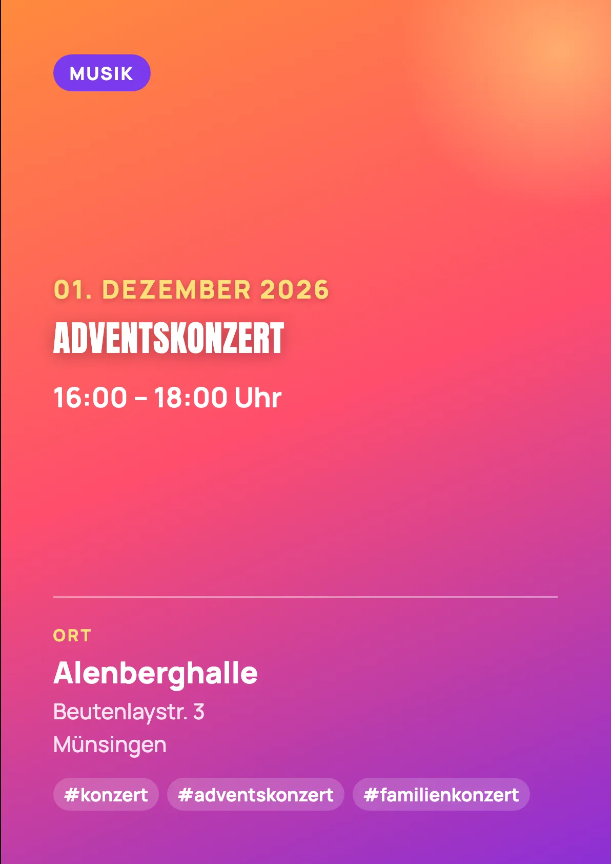 Veranstaltungsflyer