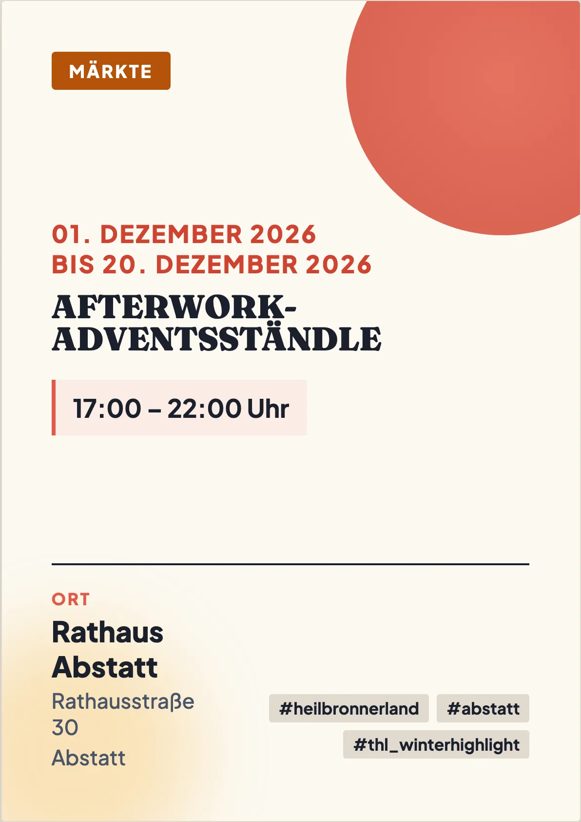 Veranstaltungsflyer