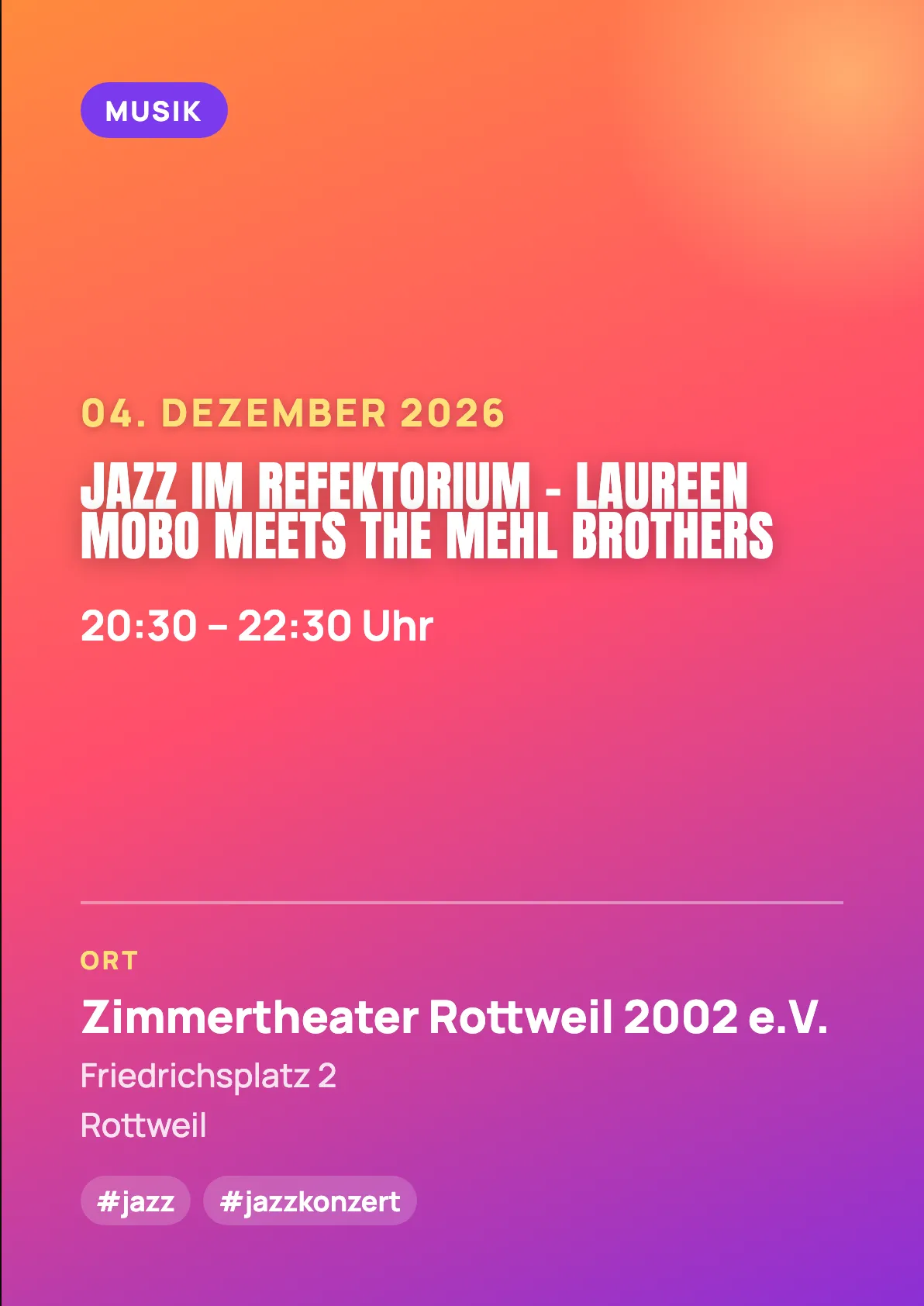 Veranstaltungsflyer