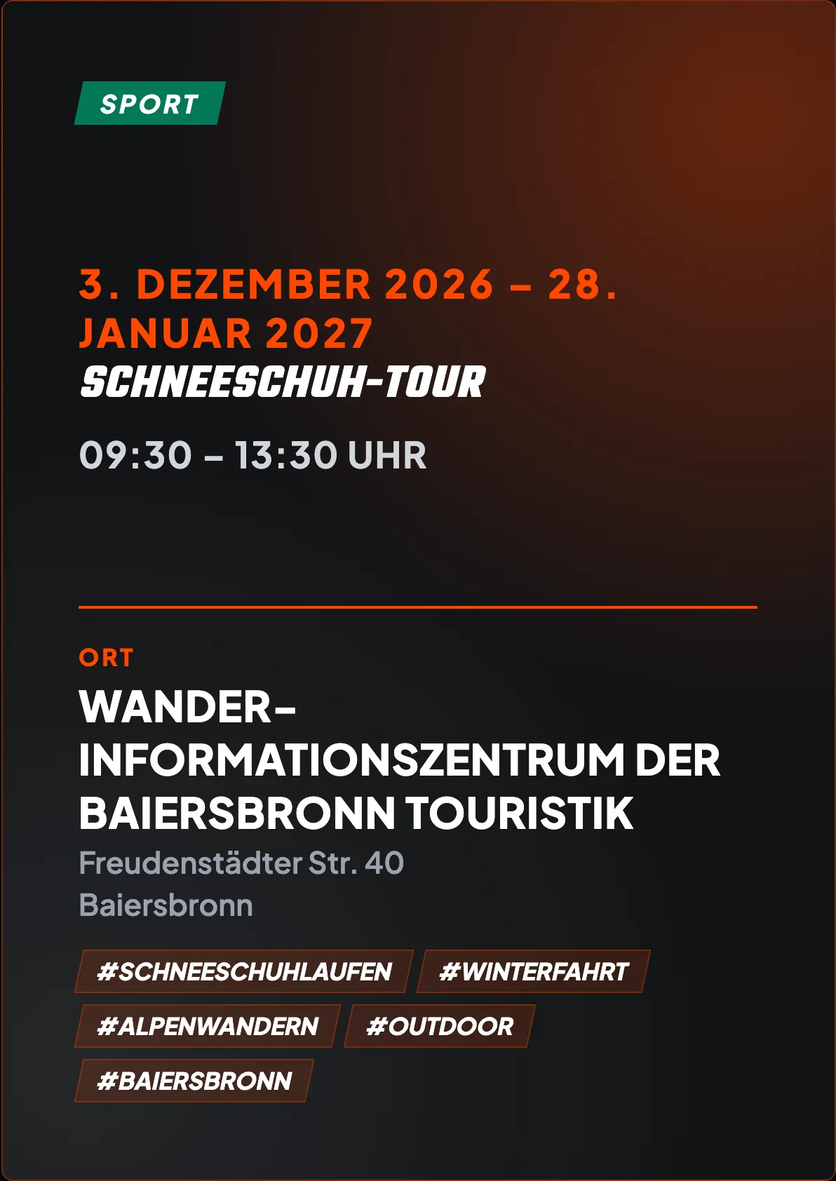 Veranstaltungsflyer
