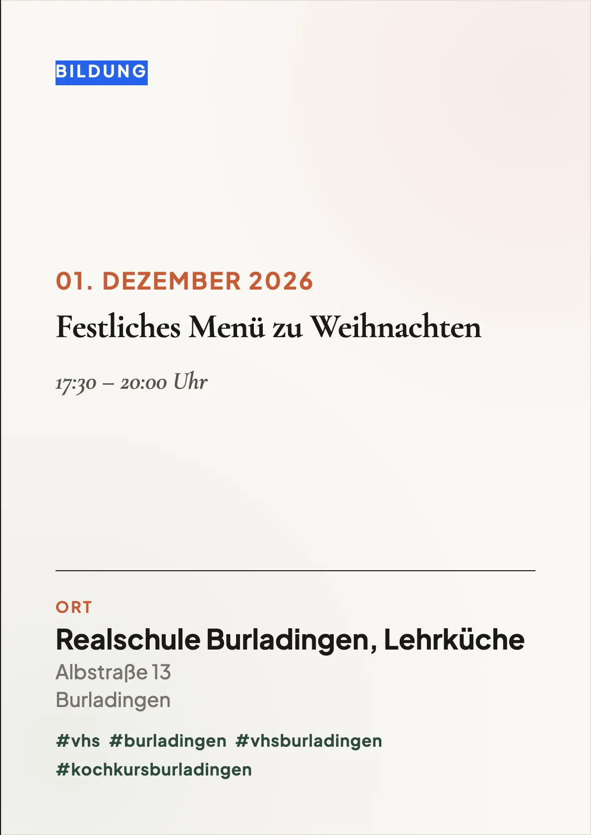 Veranstaltungsflyer