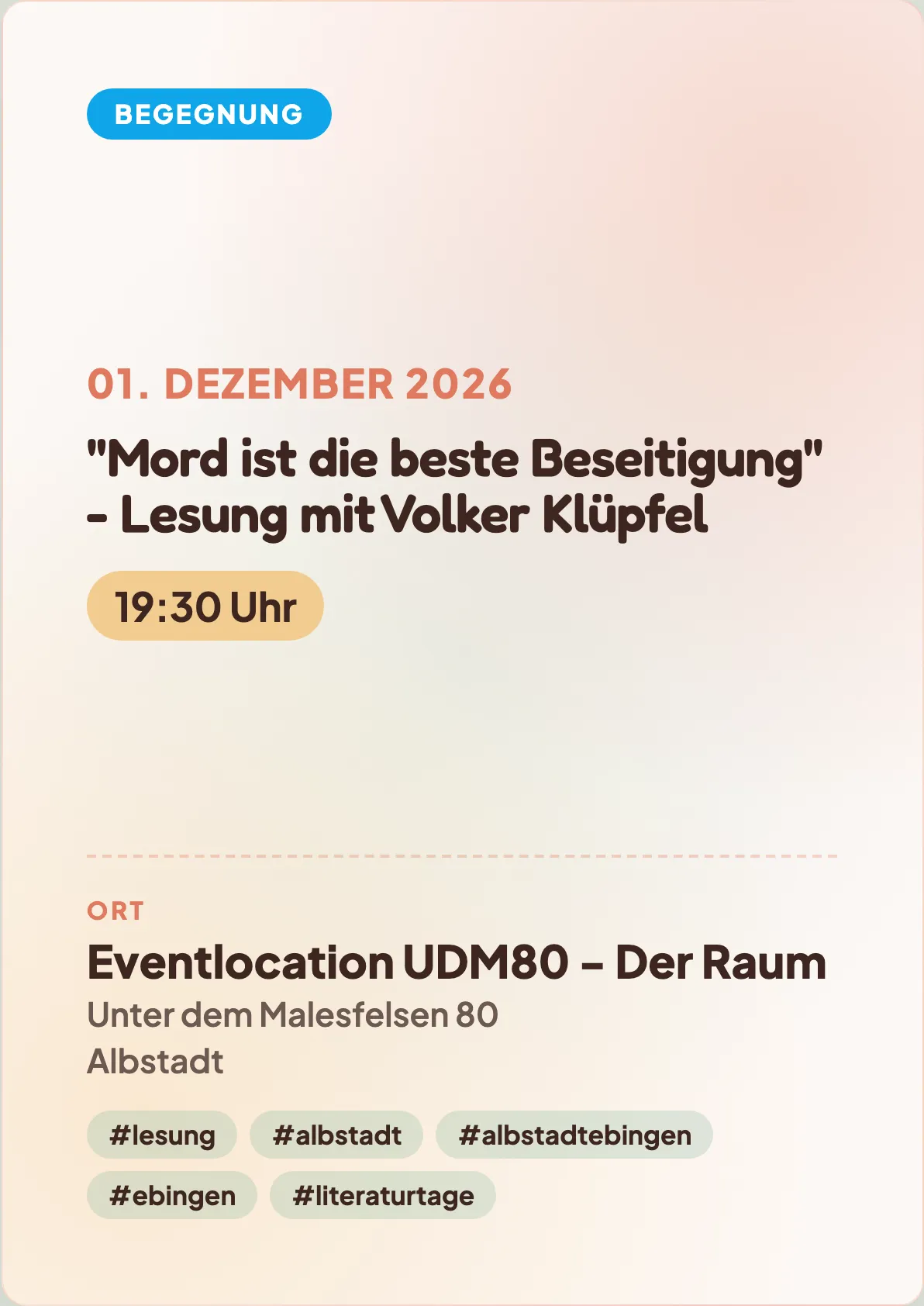 Veranstaltungsflyer