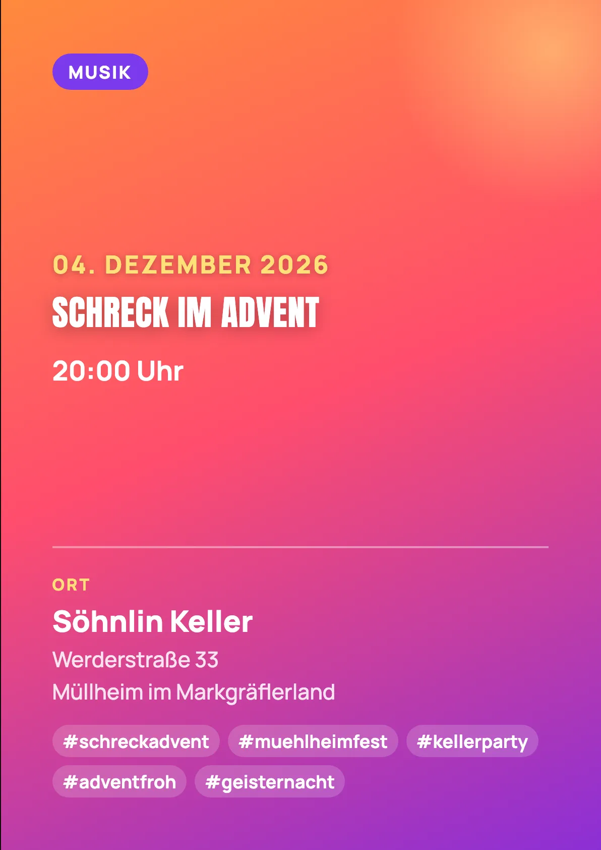 Veranstaltungsflyer