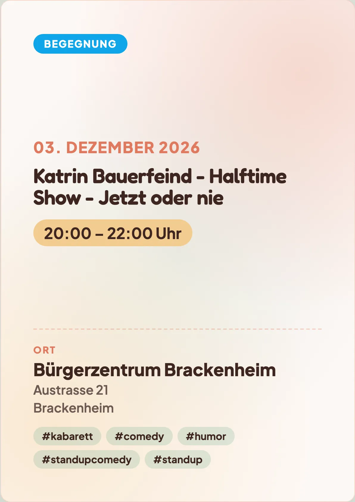 Veranstaltungsflyer