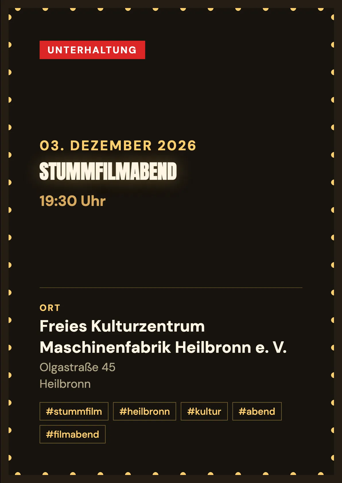 Veranstaltungsflyer