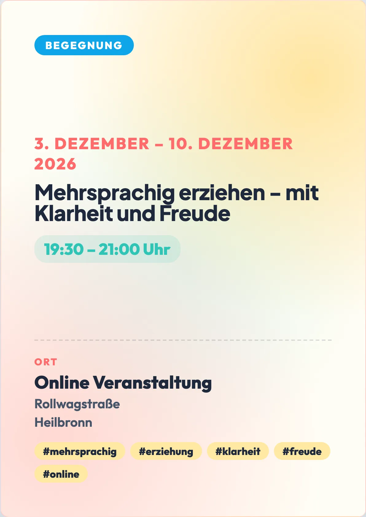 Veranstaltungsflyer